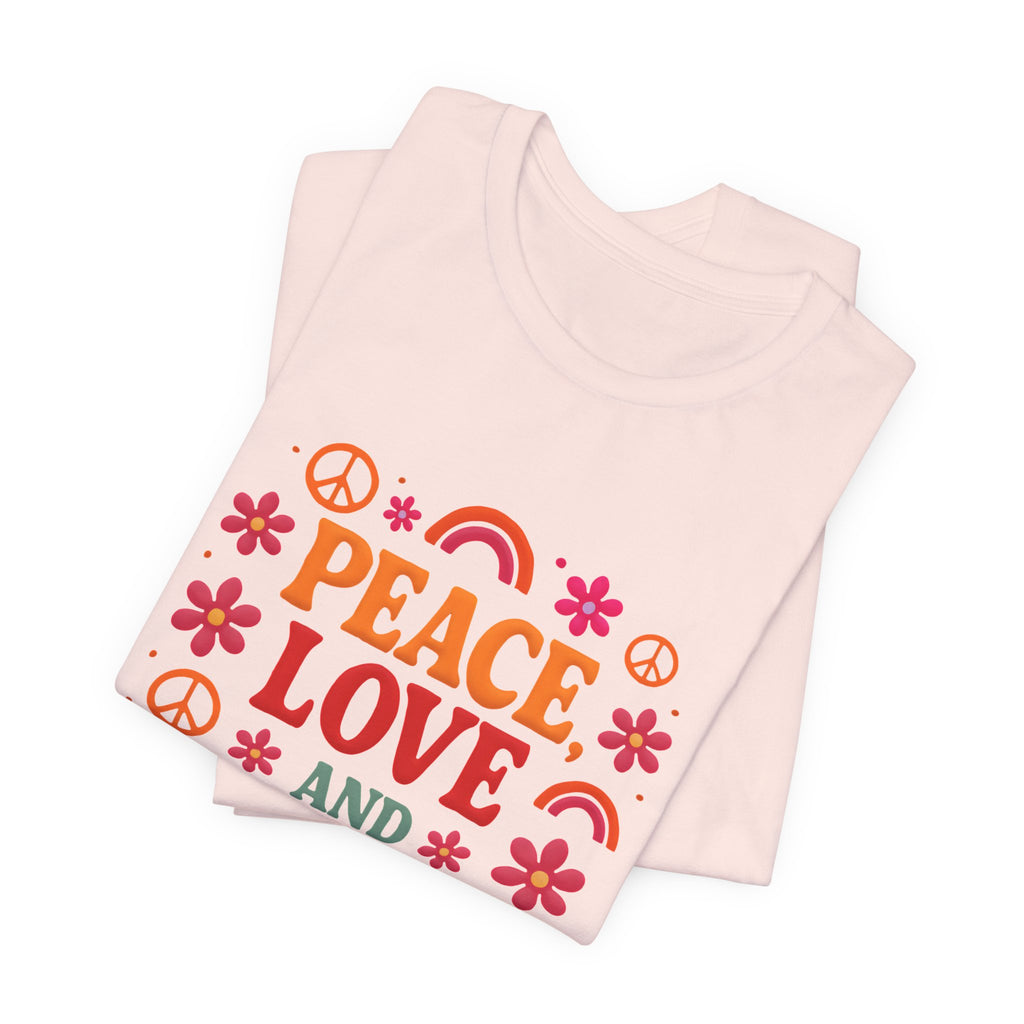 Peace, Love and 4th Grade T-Shirt — Retro Teacher Appreciation Tee