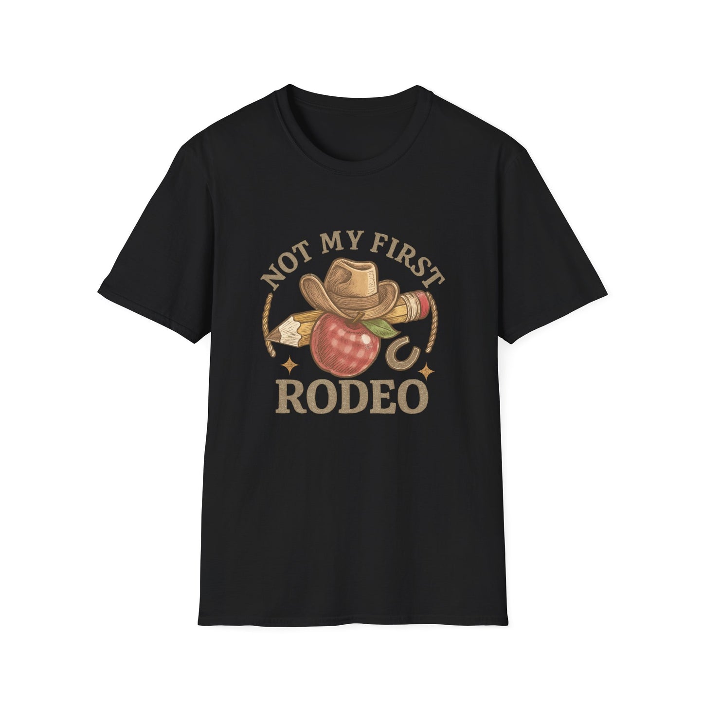 Not My First Rodeo T-Shirt — Vintage Cowboy Rodeo Tee