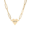 As Is Heart Pendant Necklace