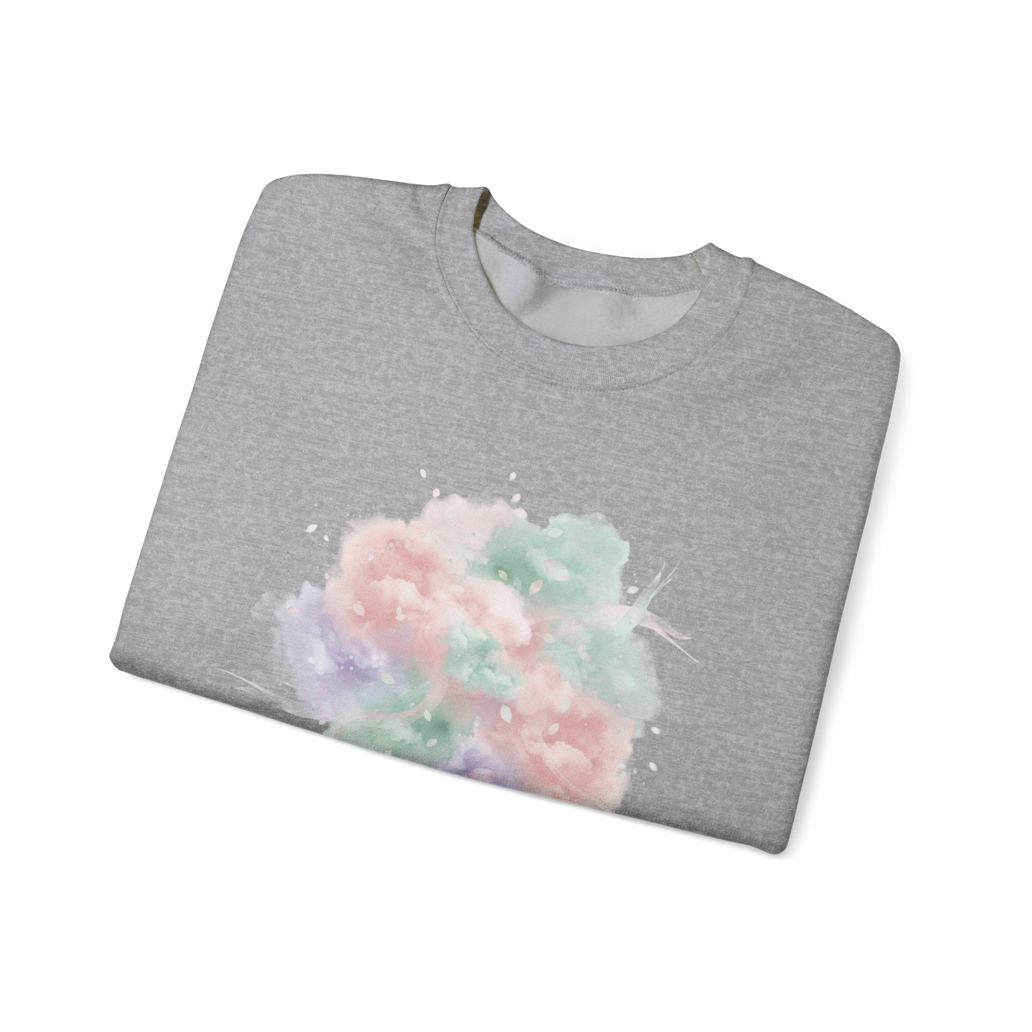 Dreamy Pastel Gradient Crewneck Sweatshirt | pastel winter design, soft spring vibe