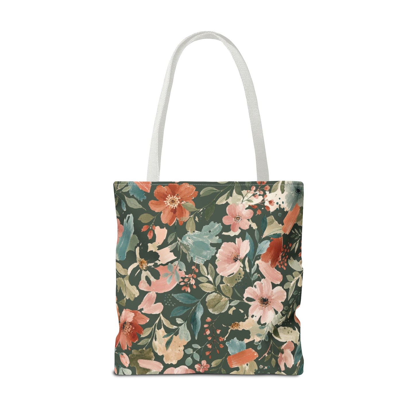 Personalized Floral Teacher Tote Bag: Custom Name Daily School Carryal