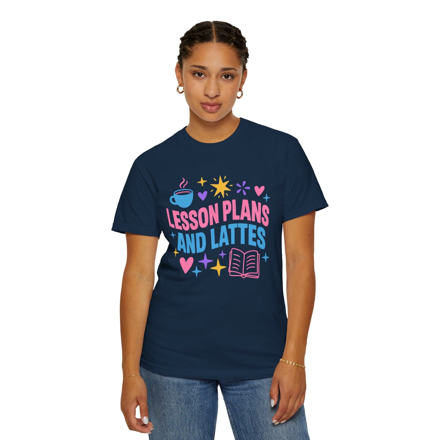 Lesson Plans and Lattes Teacher T-Shirt