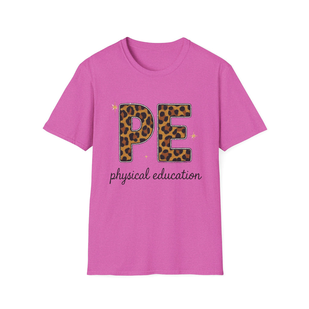 PE Leopard Print Physical Education T-Shirt — Cute PE Teacher Tee