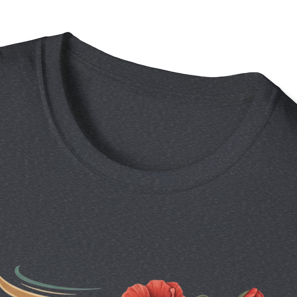 Pause Is Power T-Shirt — Floral Inspirational Mindfulness Tee