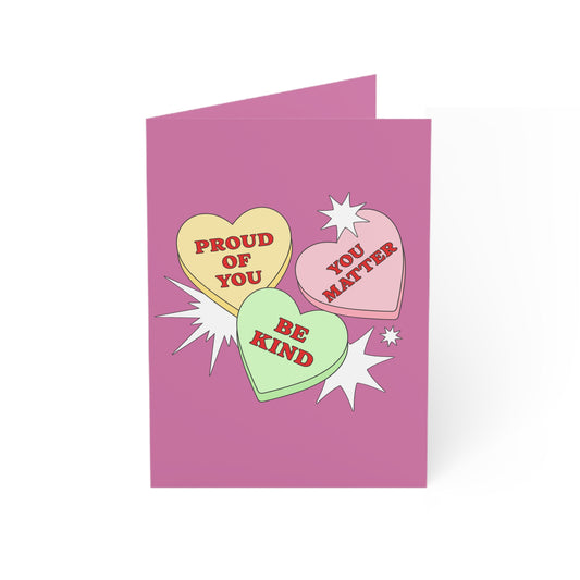 Encouragement Greeting Card — 'Proud of You / You Matter / Be Kind'  (Single or Bulk Packs)