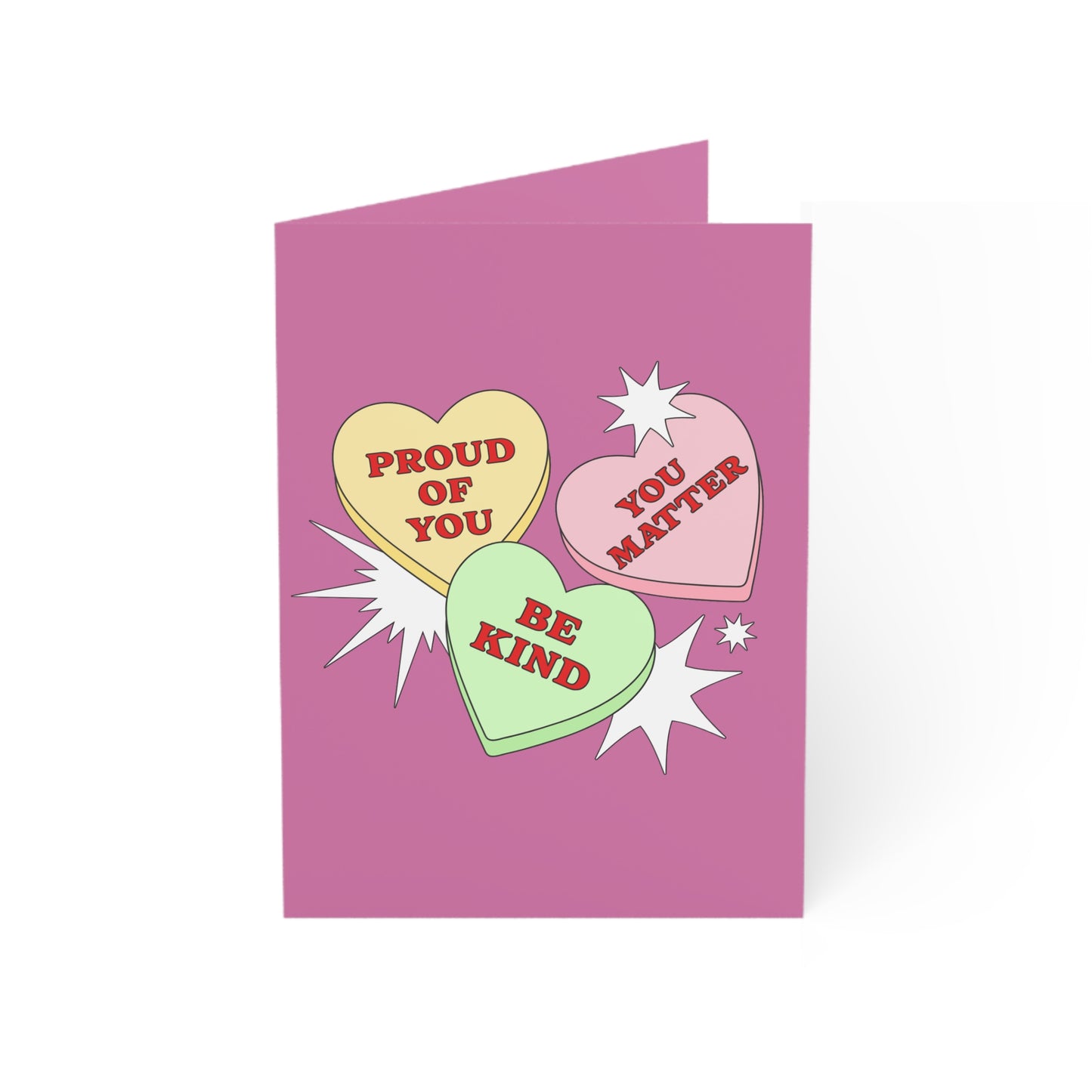 Encouragement Greeting Card — 'Proud of You / You Matter / Be Kind'  (Single or Bulk Packs)