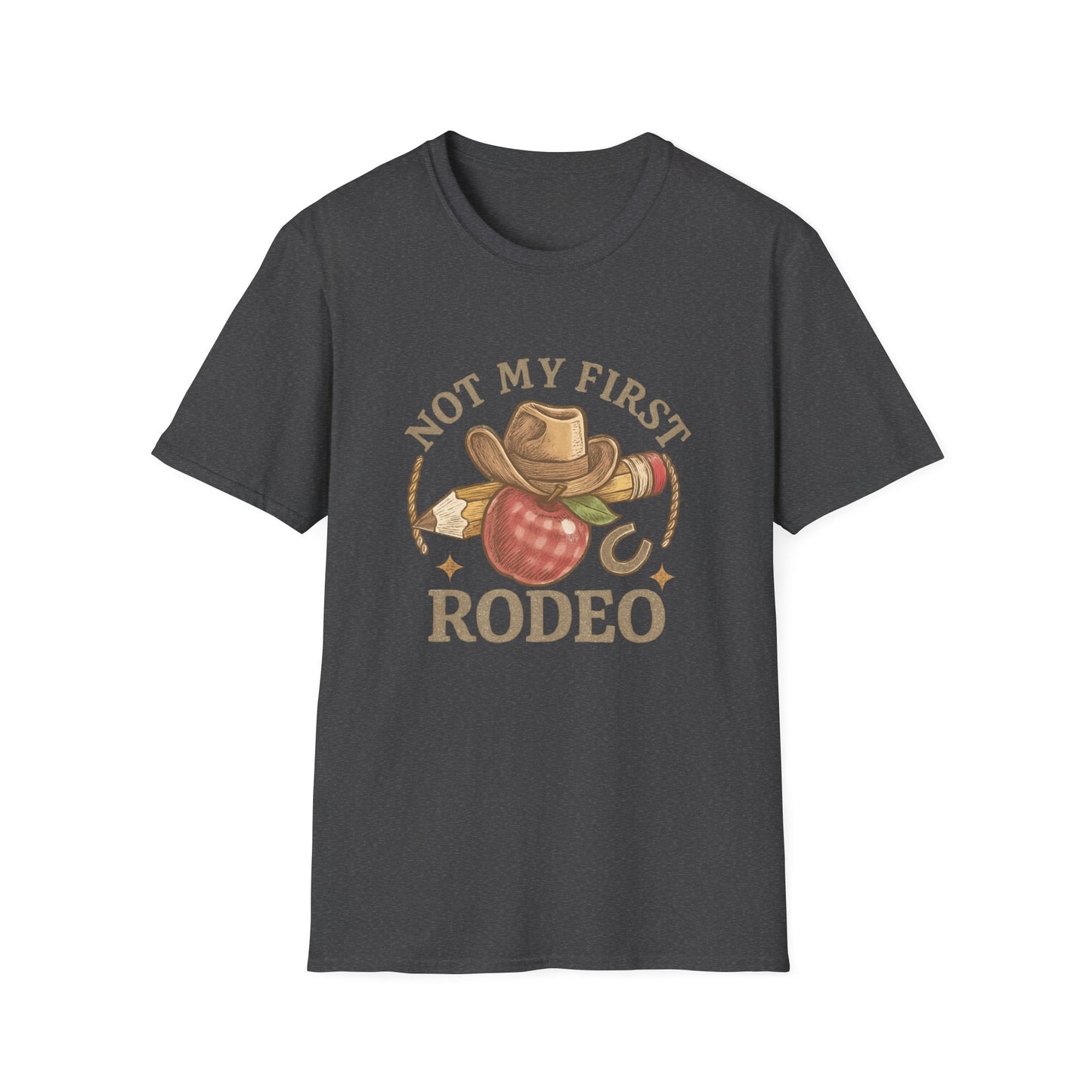 Not My First Rodeo T-Shirt — Vintage Cowboy Rodeo Tee