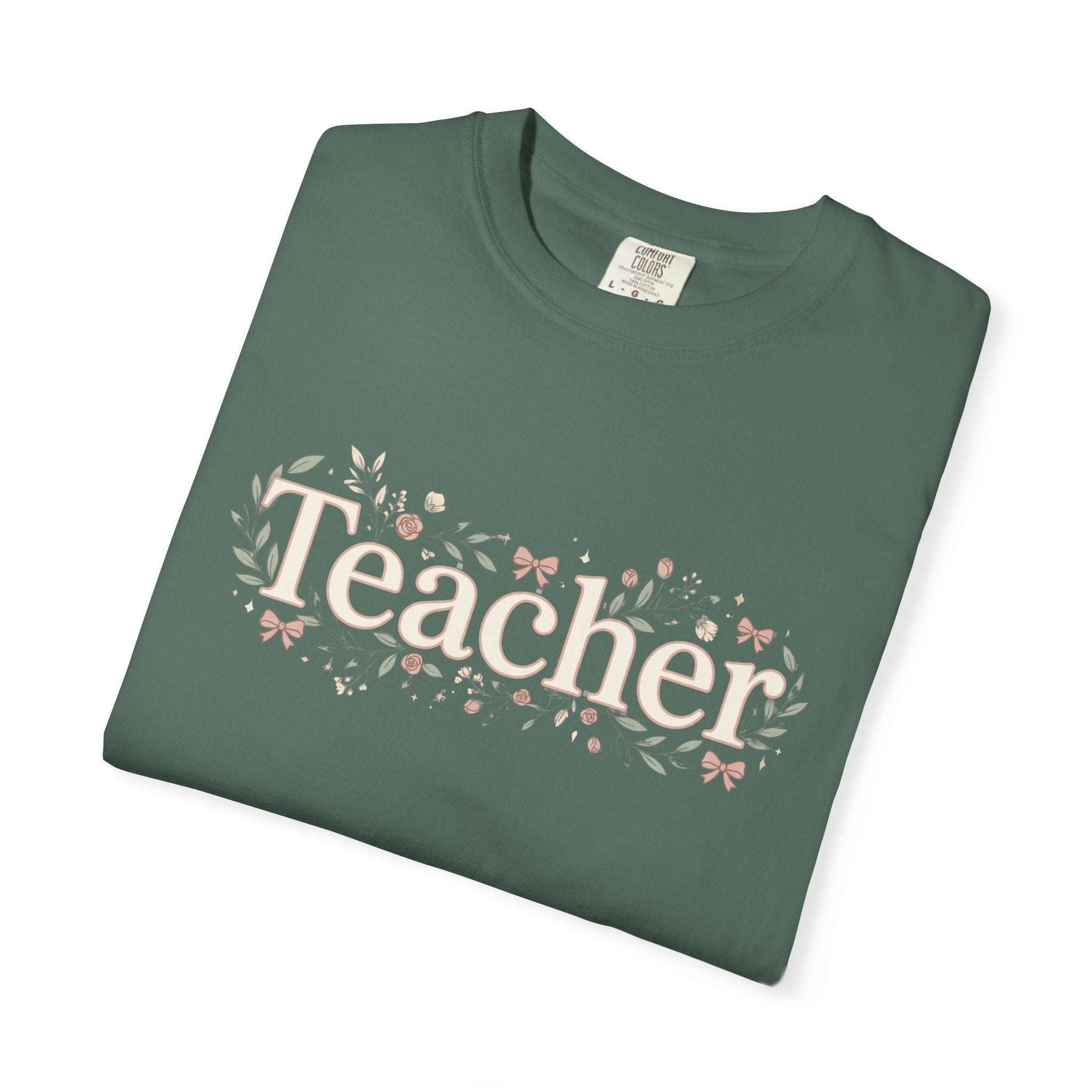 Teacher Floral T‑Shirt