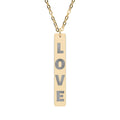 LOVE Vertical Bar Necklace