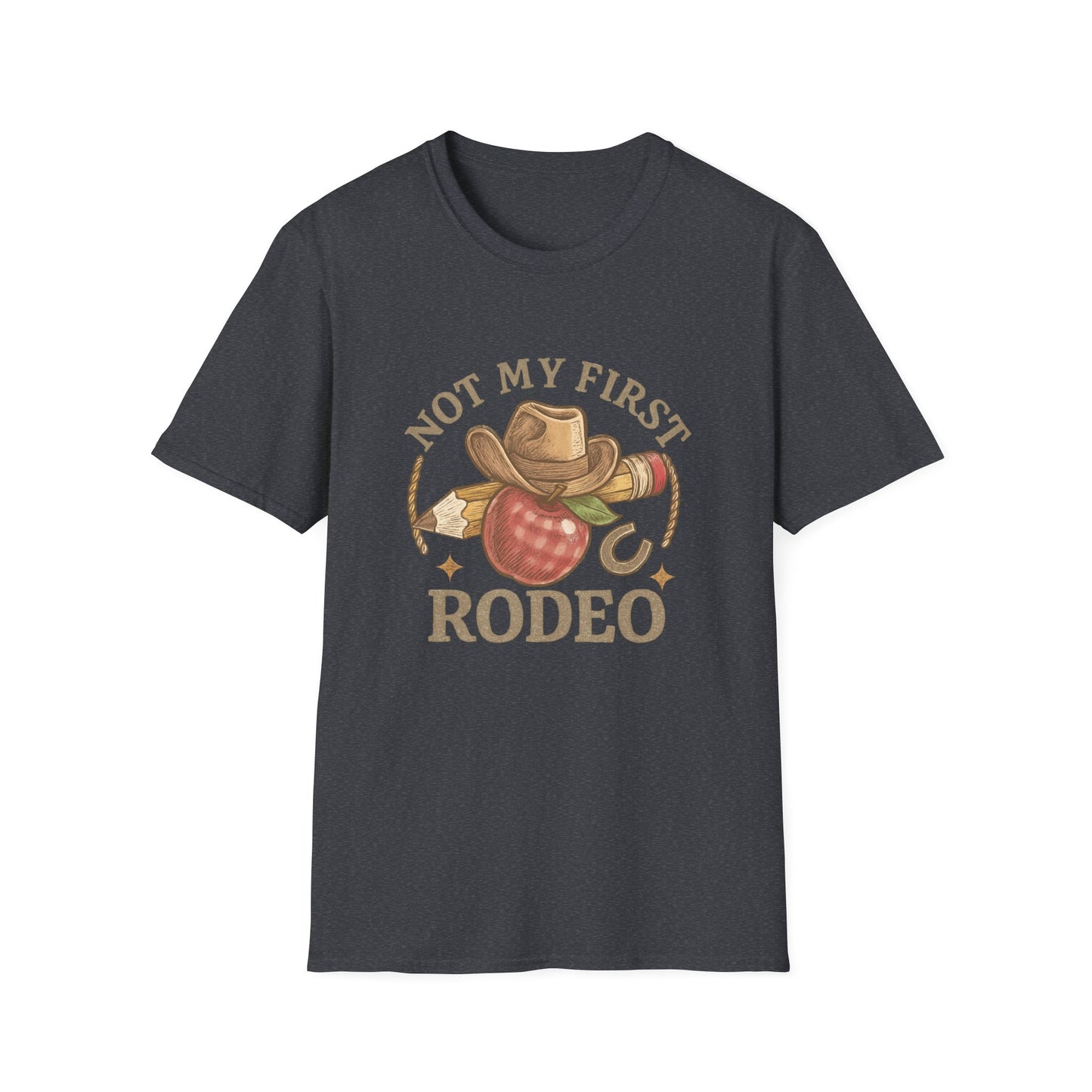 Not My First Rodeo T-Shirt — Vintage Cowboy Rodeo Tee