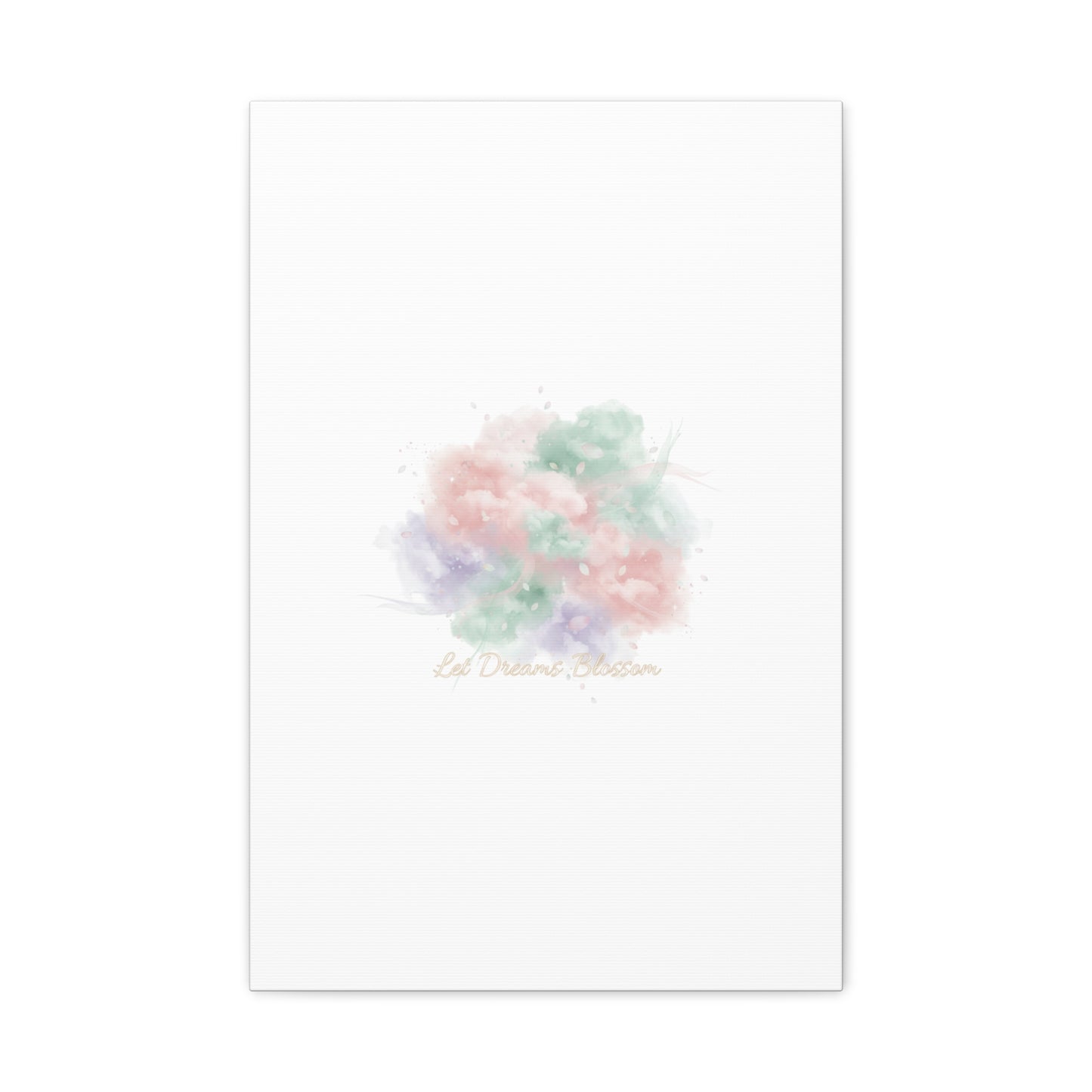 Dreamy Pastel Blossom Canvas | Matte Stretched Wall Art, pastel winter design