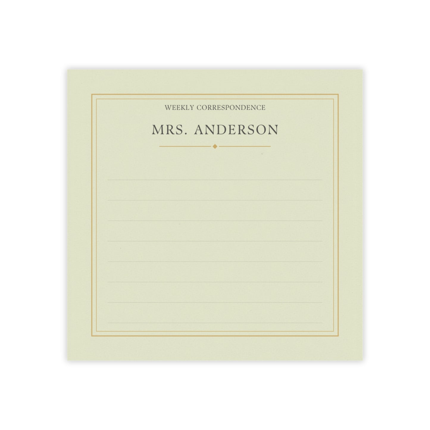 Personalized Teacher Sticky Notes, Custom Name Notepad Gift