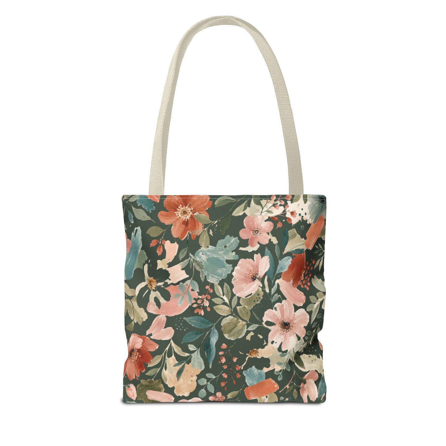 Personalized Floral Teacher Tote Bag: Custom Name Daily School Carryal