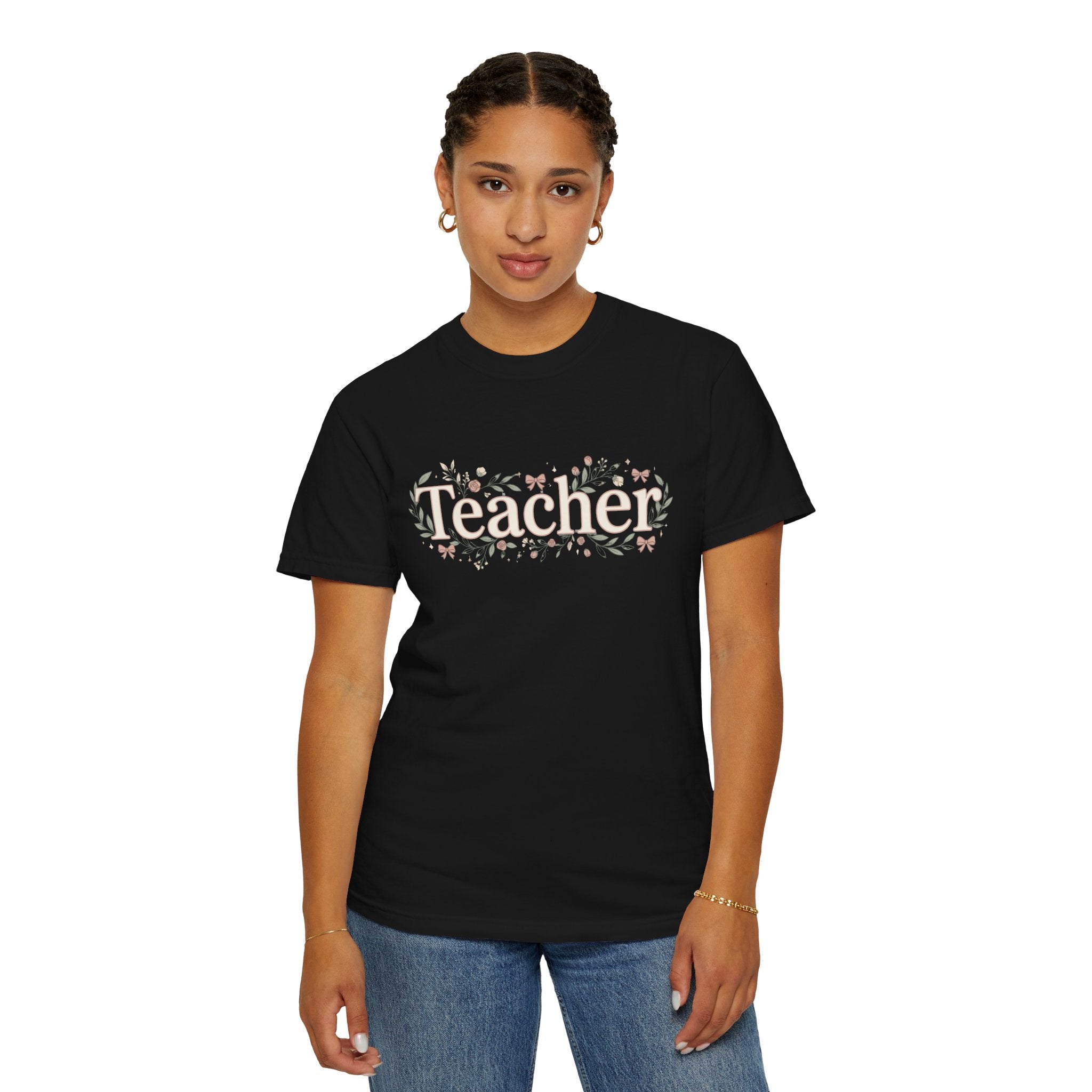 Teacher Floral T‑Shirt