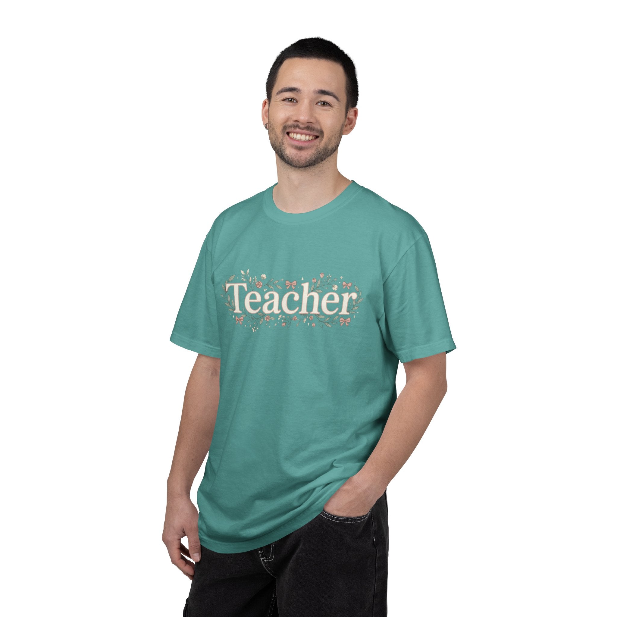 Teacher Floral T‑Shirt