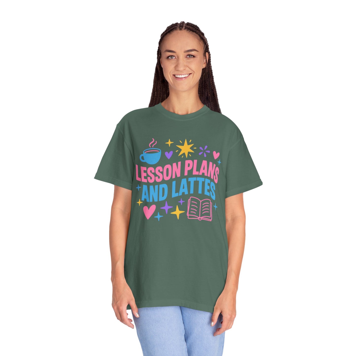 Lesson Plans and Lattes Teacher T-Shirt