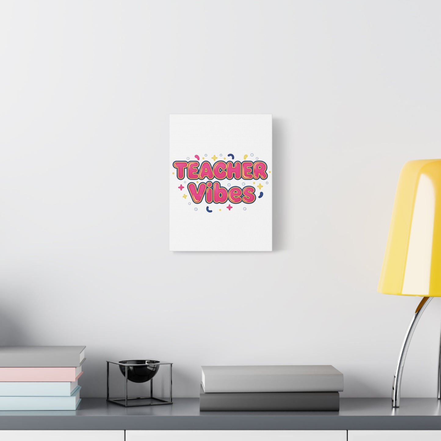 Teacher Vibes Canvas | Dopamine Decor, Neon Gradient Squishy Art