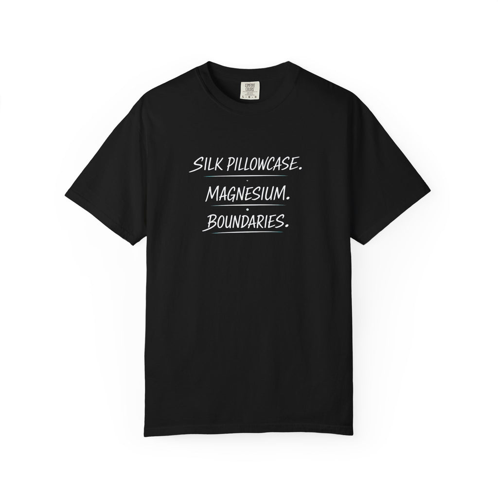 Silk Pillowcase. Magnesium. Boundaries T-Shirt