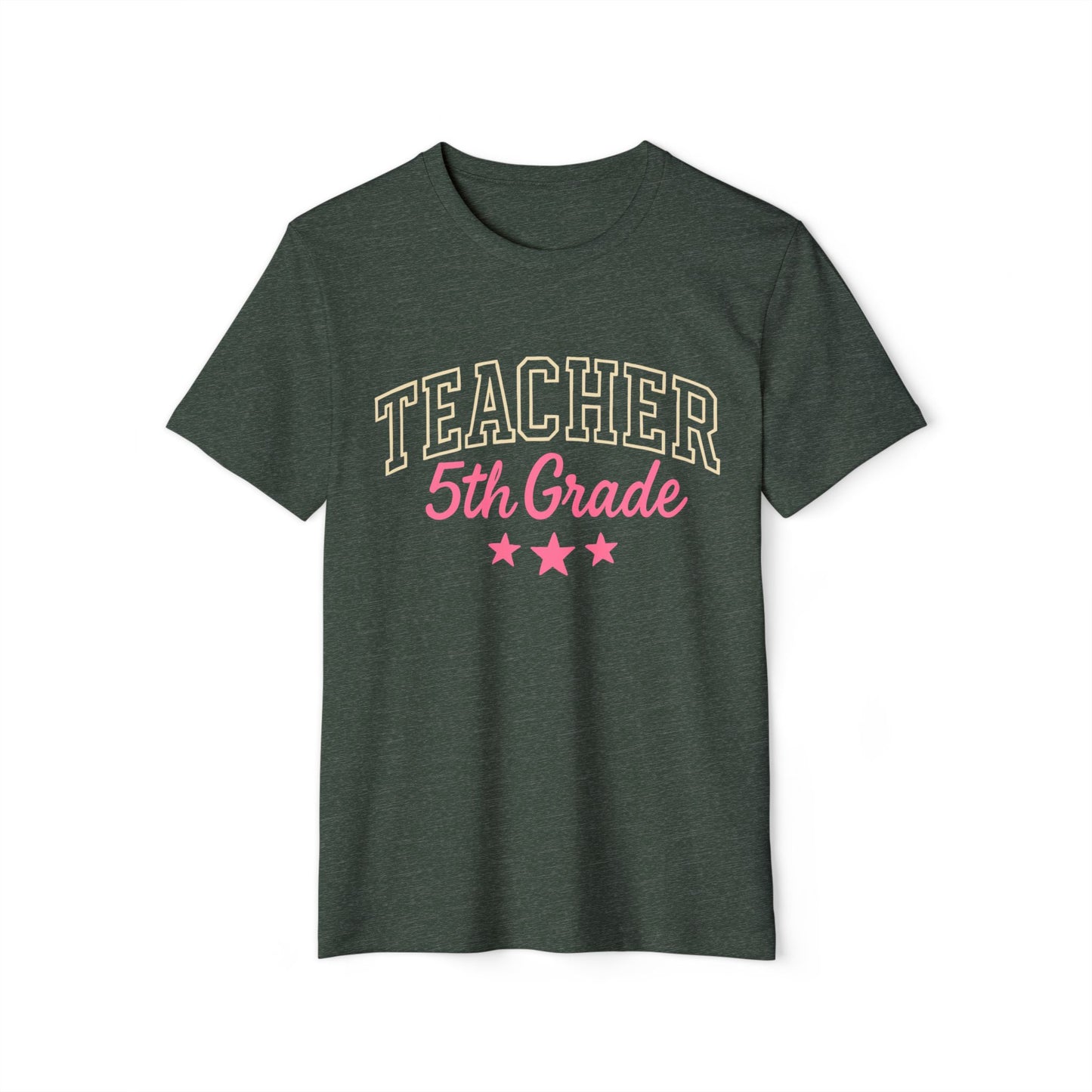 Teacher 5th Grade T-Shirt – Retro School Staff Gift
