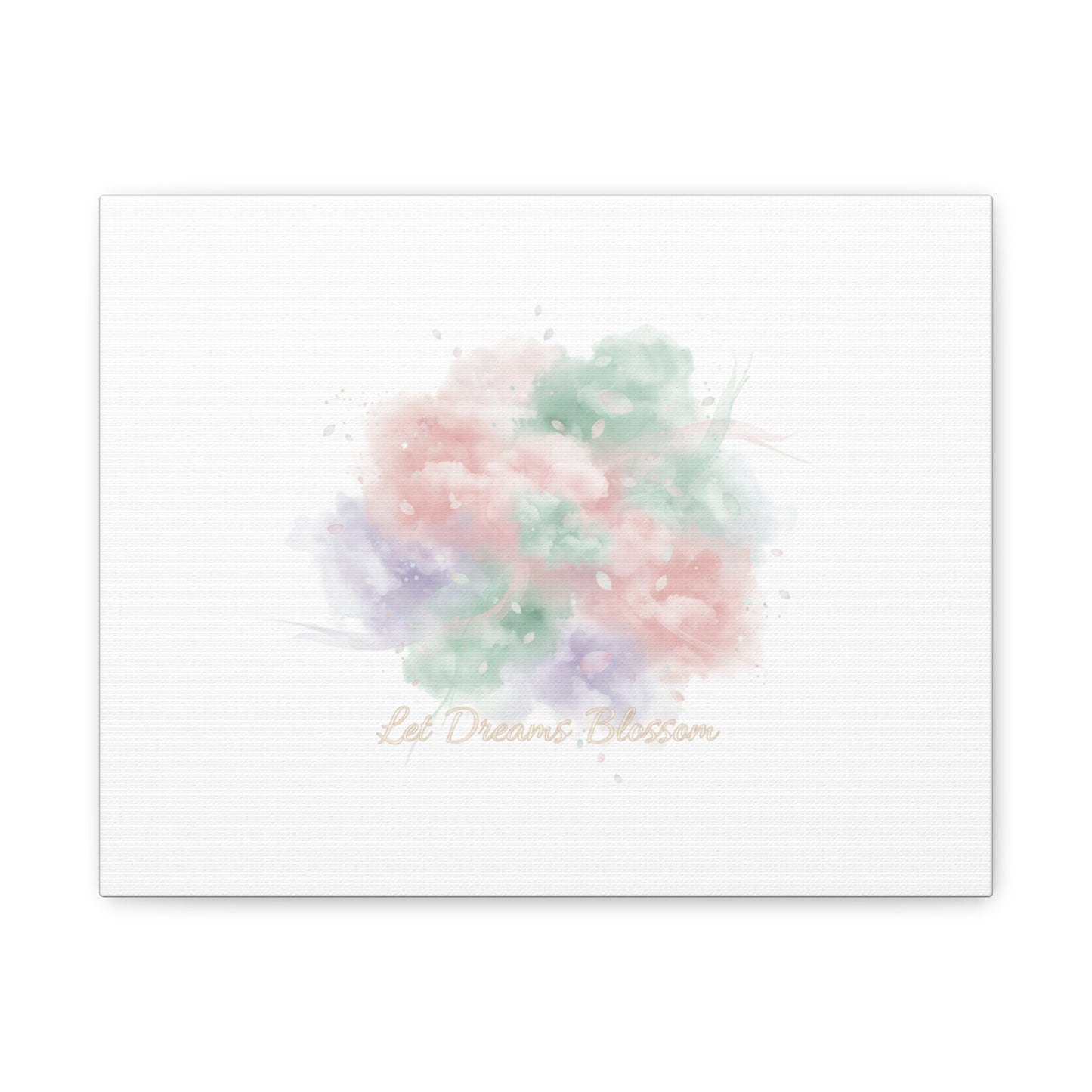 Dreamy Pastel Blossom Canvas | Matte Stretched Wall Art, pastel winter design
