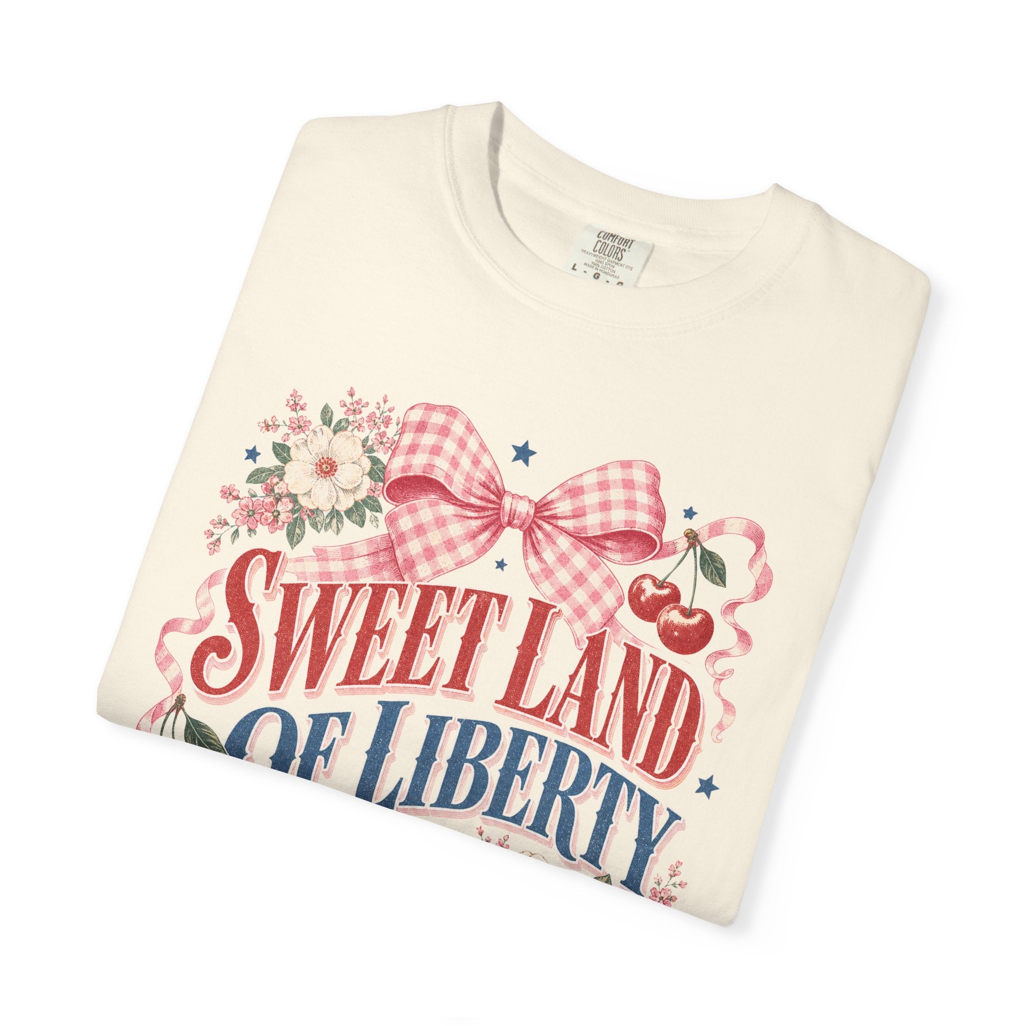 Sweet Land of Liberty  Graphic Tee| Vintage Fourth of July T-Shirt