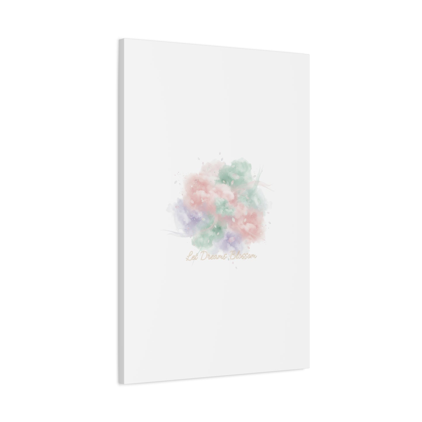 Dreamy Pastel Blossom Canvas | Matte Stretched Wall Art, pastel winter design
