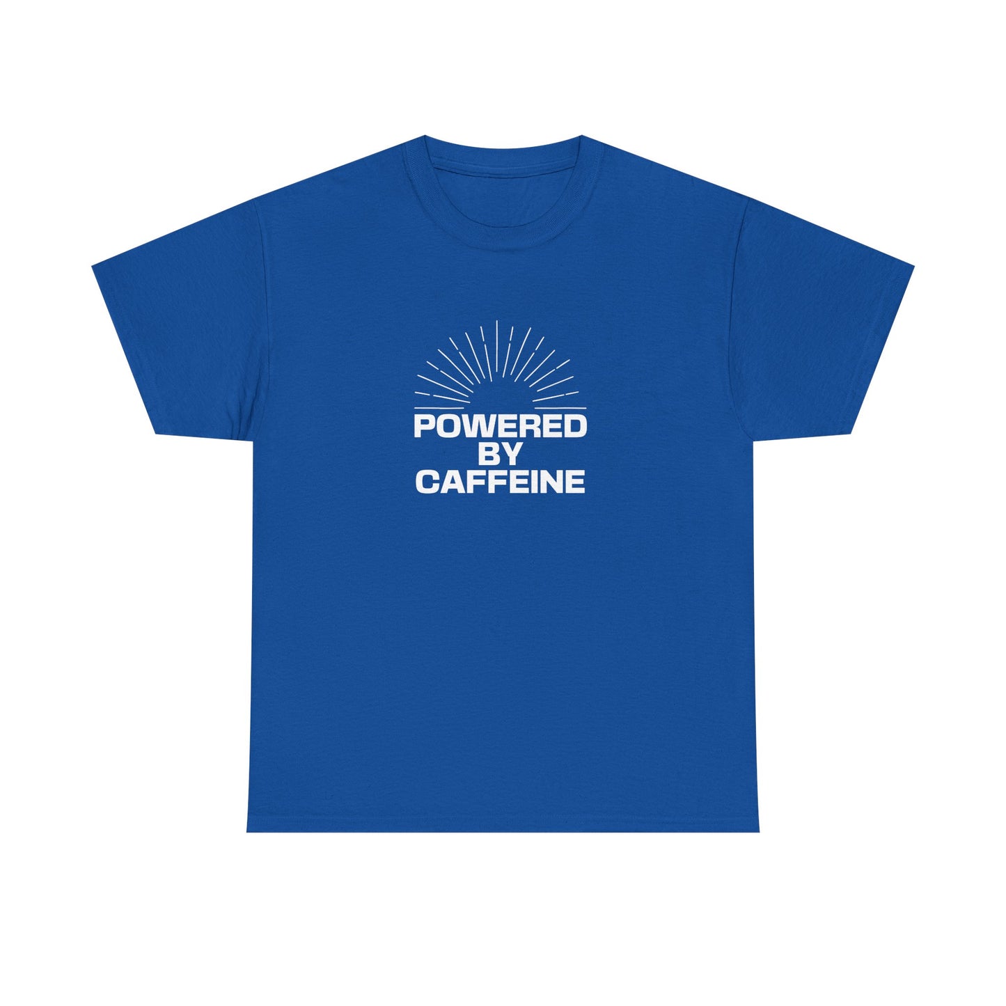 Powered by Caffeine T-Shirt — Funny Coffee Lover Tee