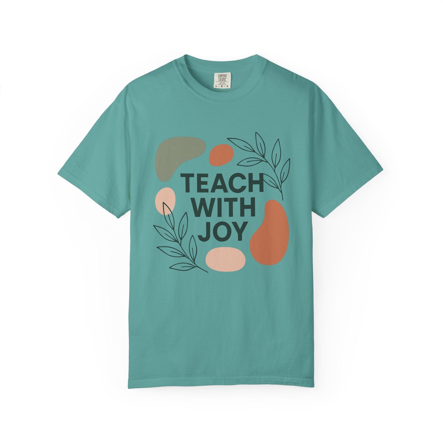 Teach With Joy Shirt | Boho Teacher Tee | Comfort Colors® Graphic T-Shirt