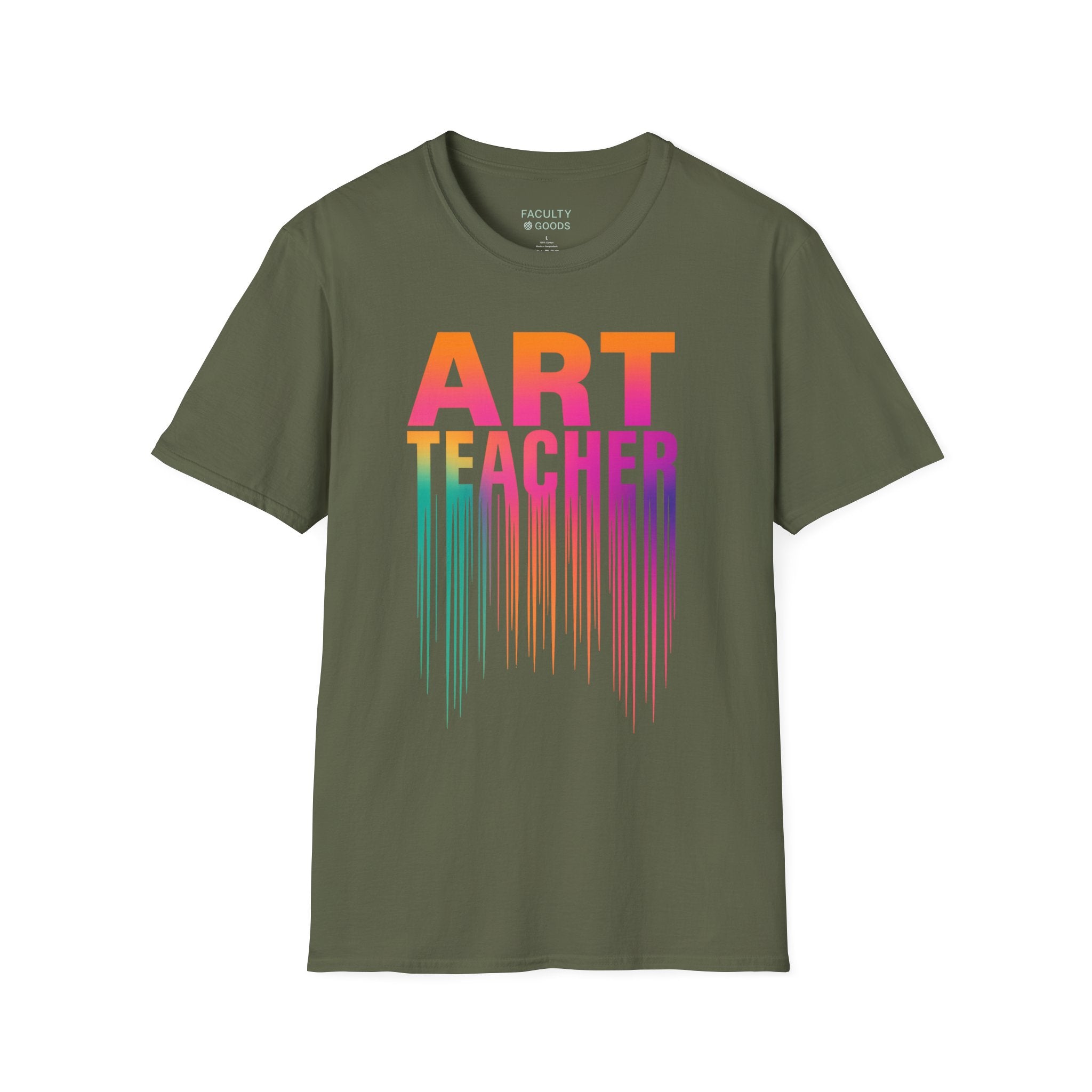 Art Teacher Dripping Paint Tee