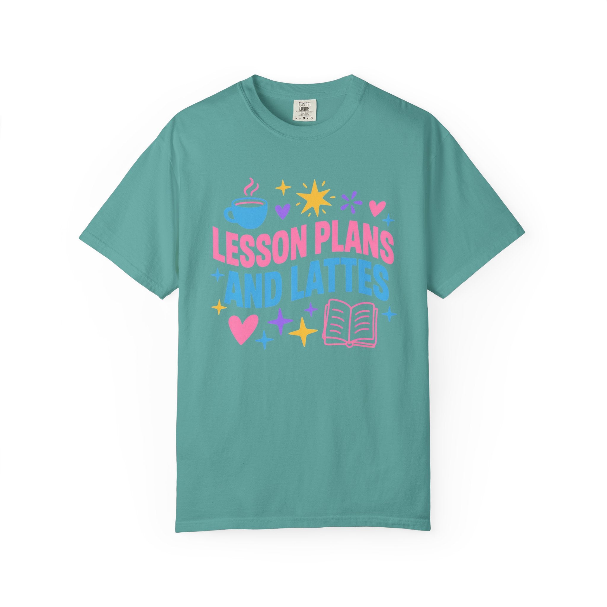 Lesson Plans and Lattes Teacher T-Shirt