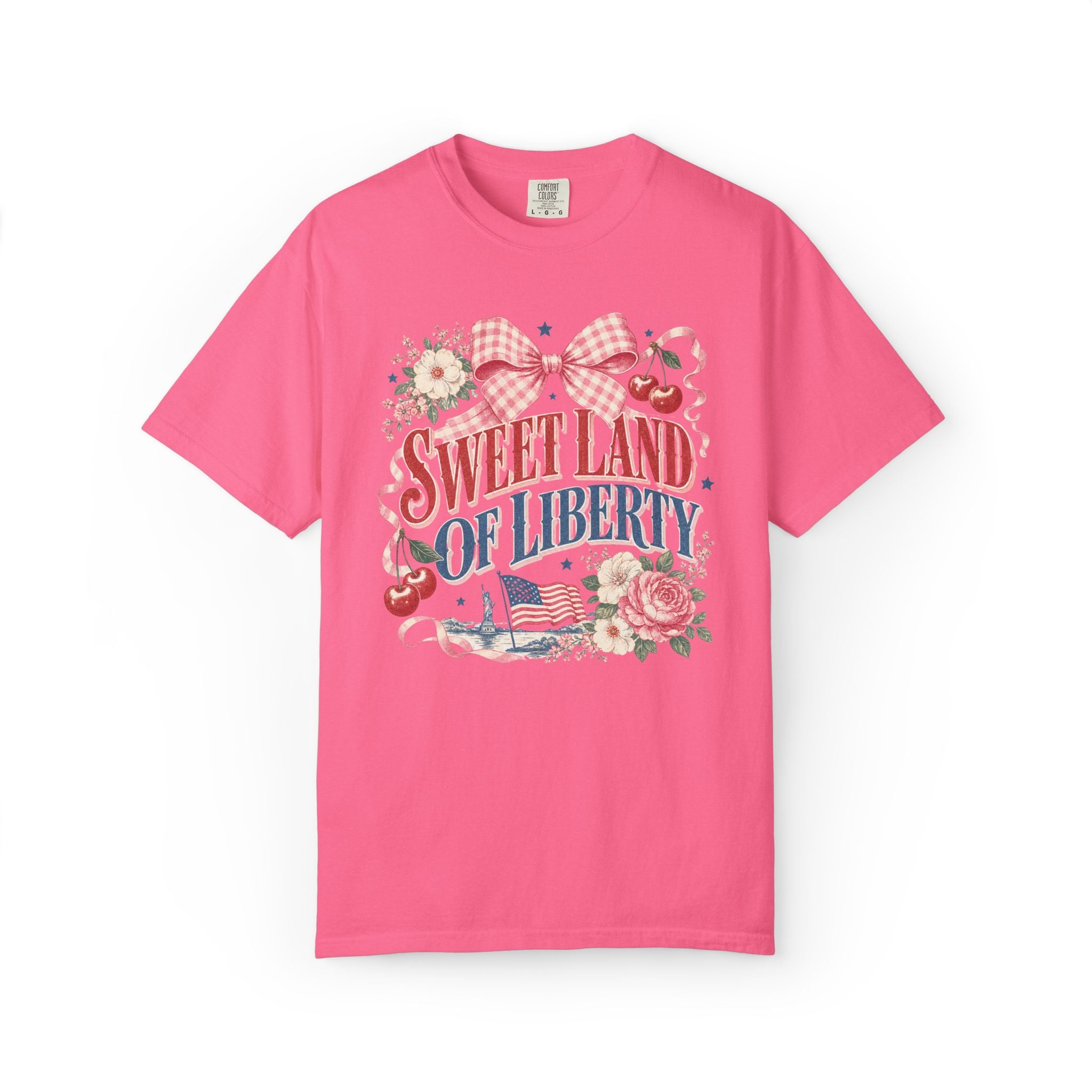 Sweet Land of Liberty  Graphic Tee| Vintage Fourth of July T-Shirt