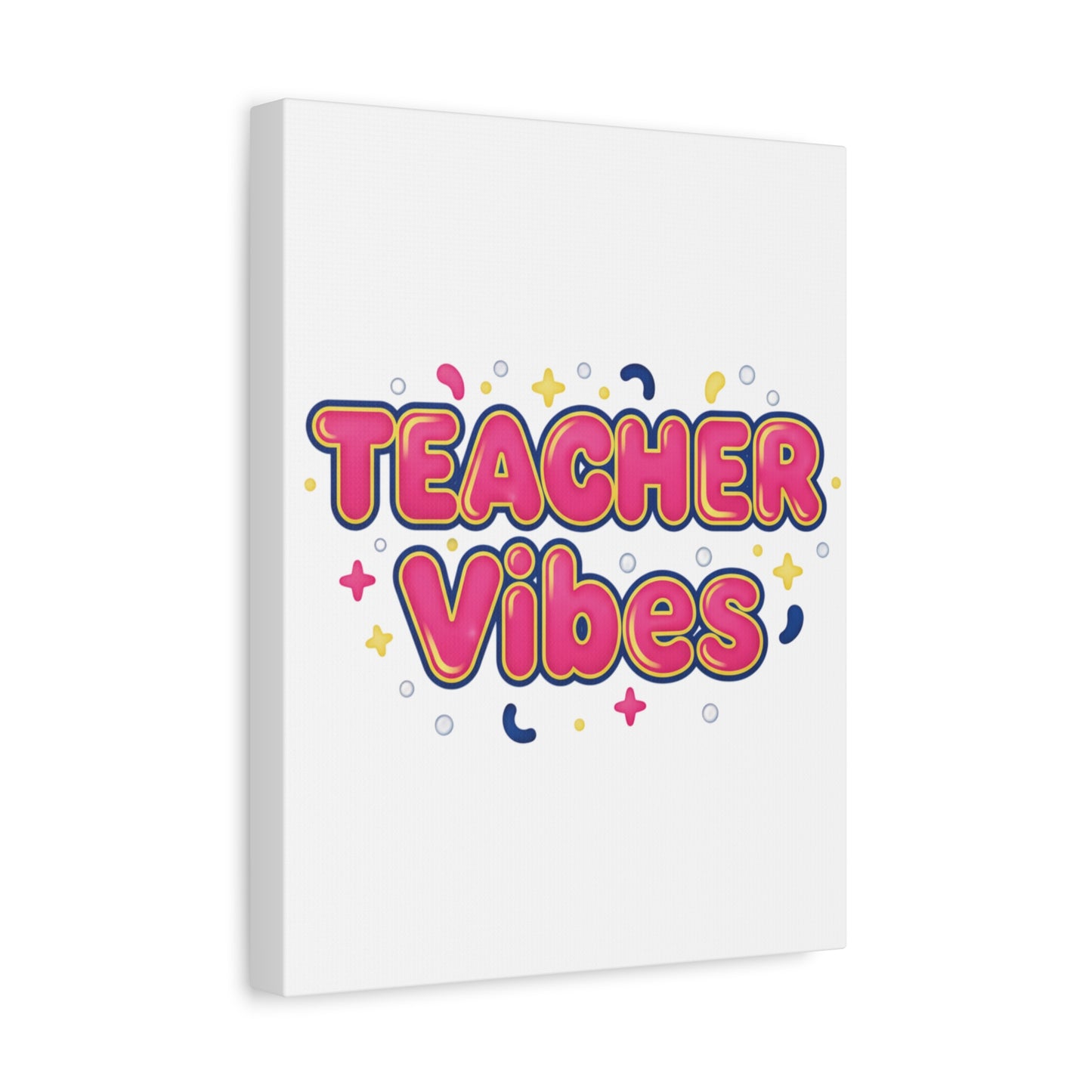 Teacher Vibes Canvas | Dopamine Decor, Neon Gradient Squishy Art