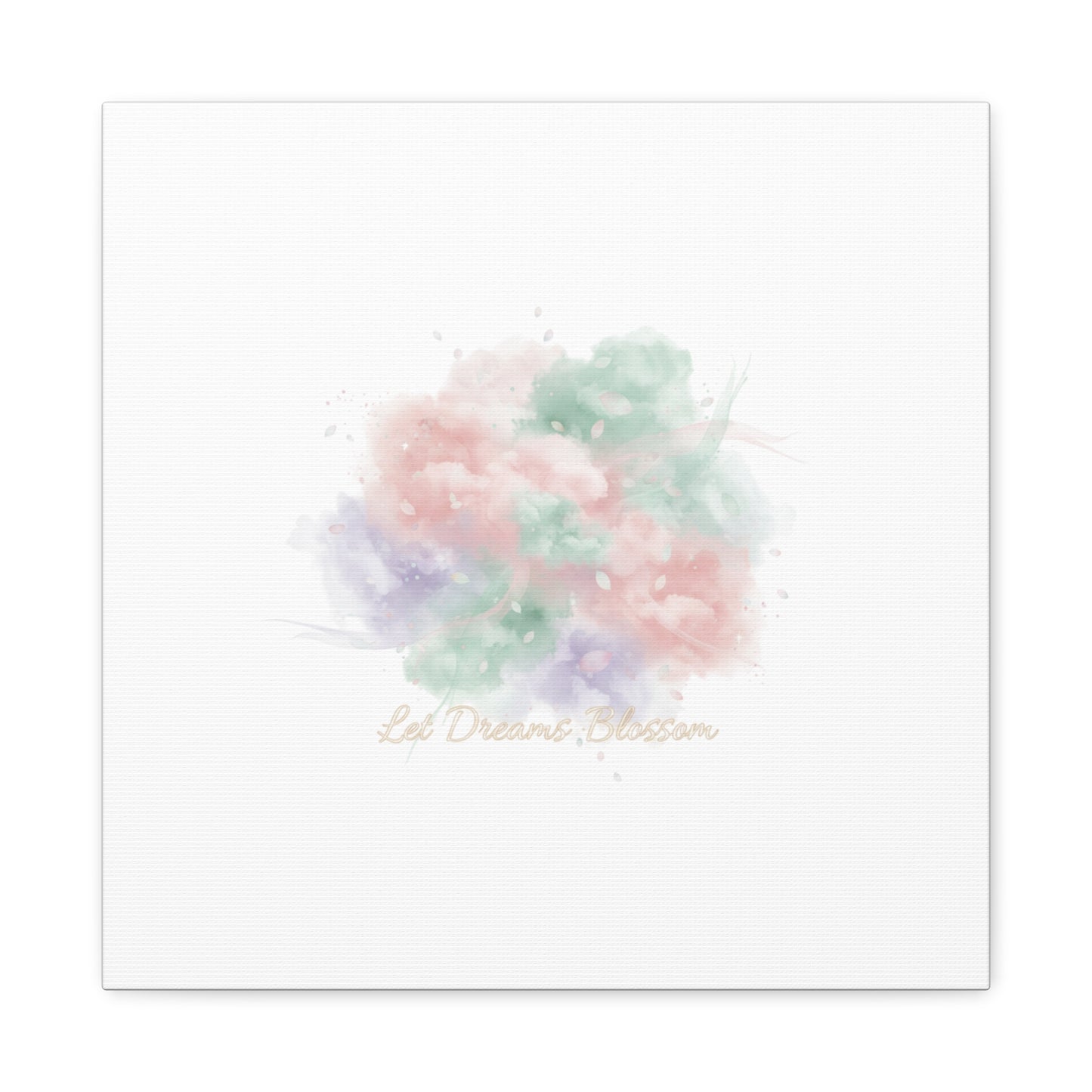 Dreamy Pastel Blossom Canvas | Matte Stretched Wall Art, pastel winter design