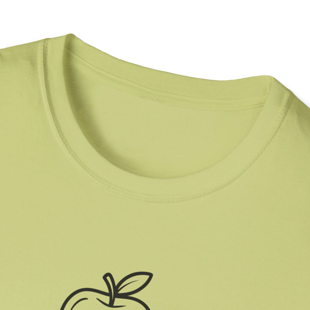 Teacher Apple Stack T‑Shirt — Minimalist Books & Apple Tee for Educators