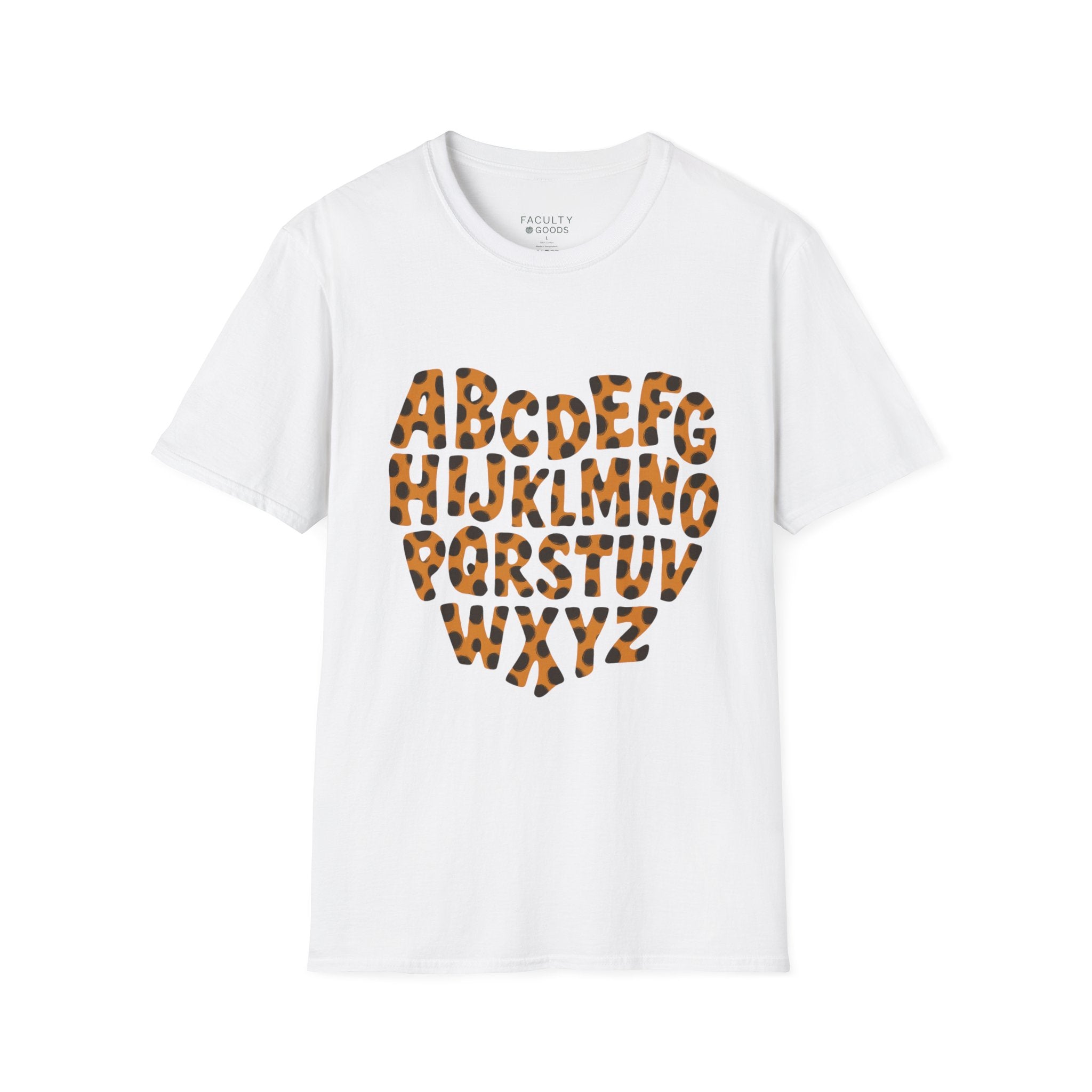 ABC Heart in Leopard Print Tee