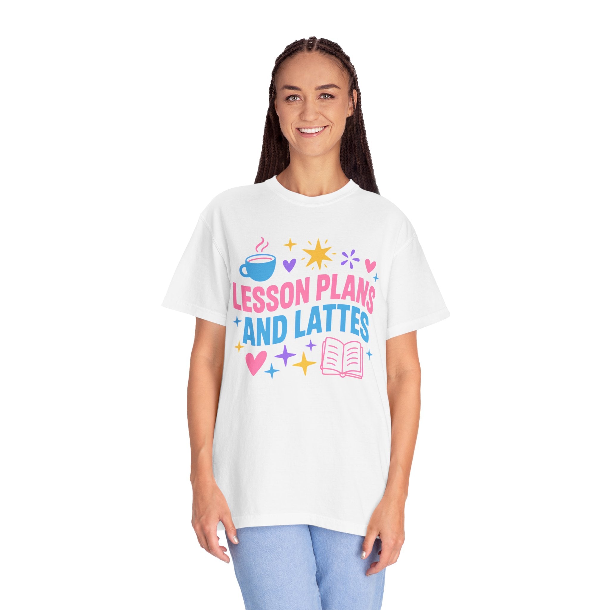 Lesson Plans and Lattes Teacher T-Shirt