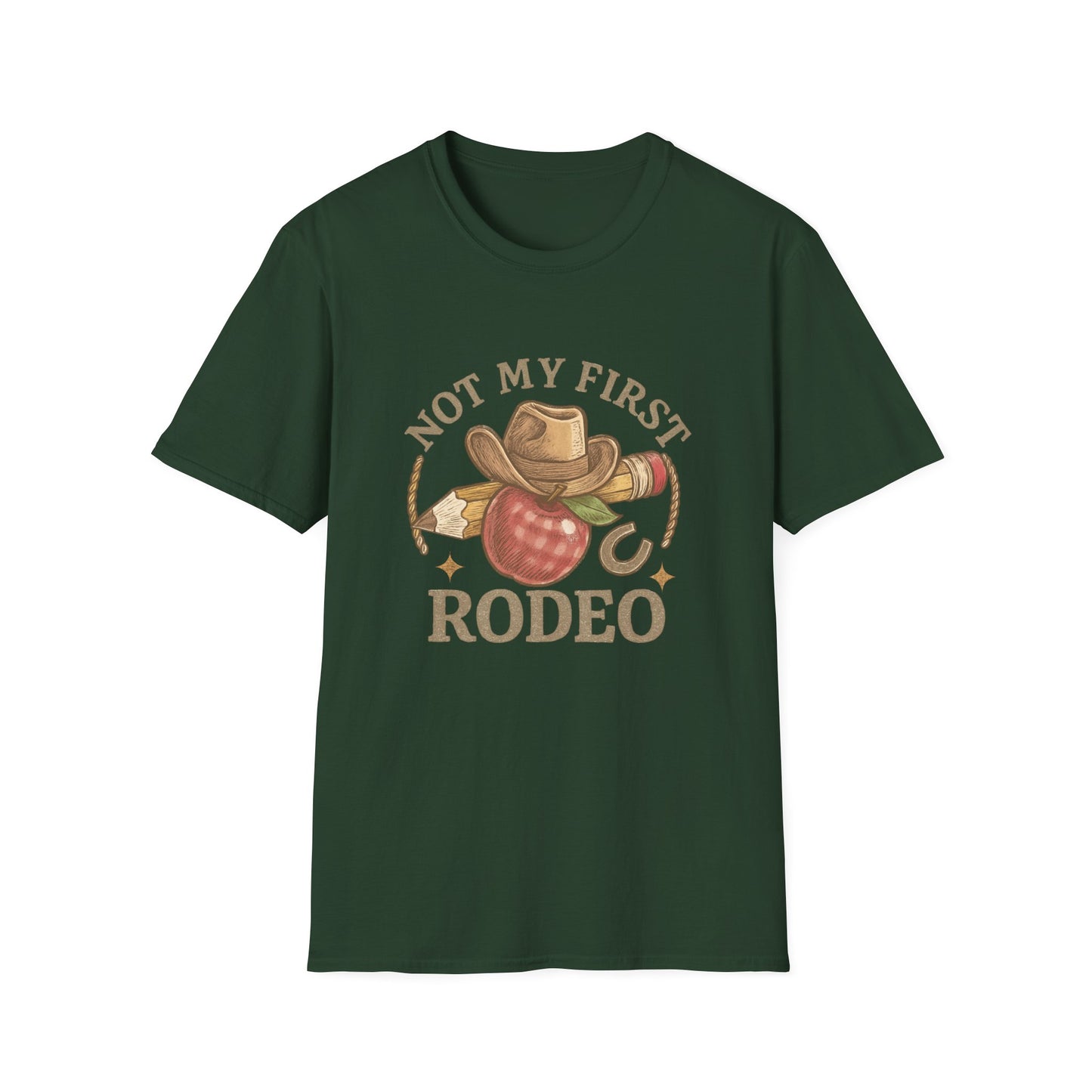 Not My First Rodeo T-Shirt — Vintage Cowboy Rodeo Tee