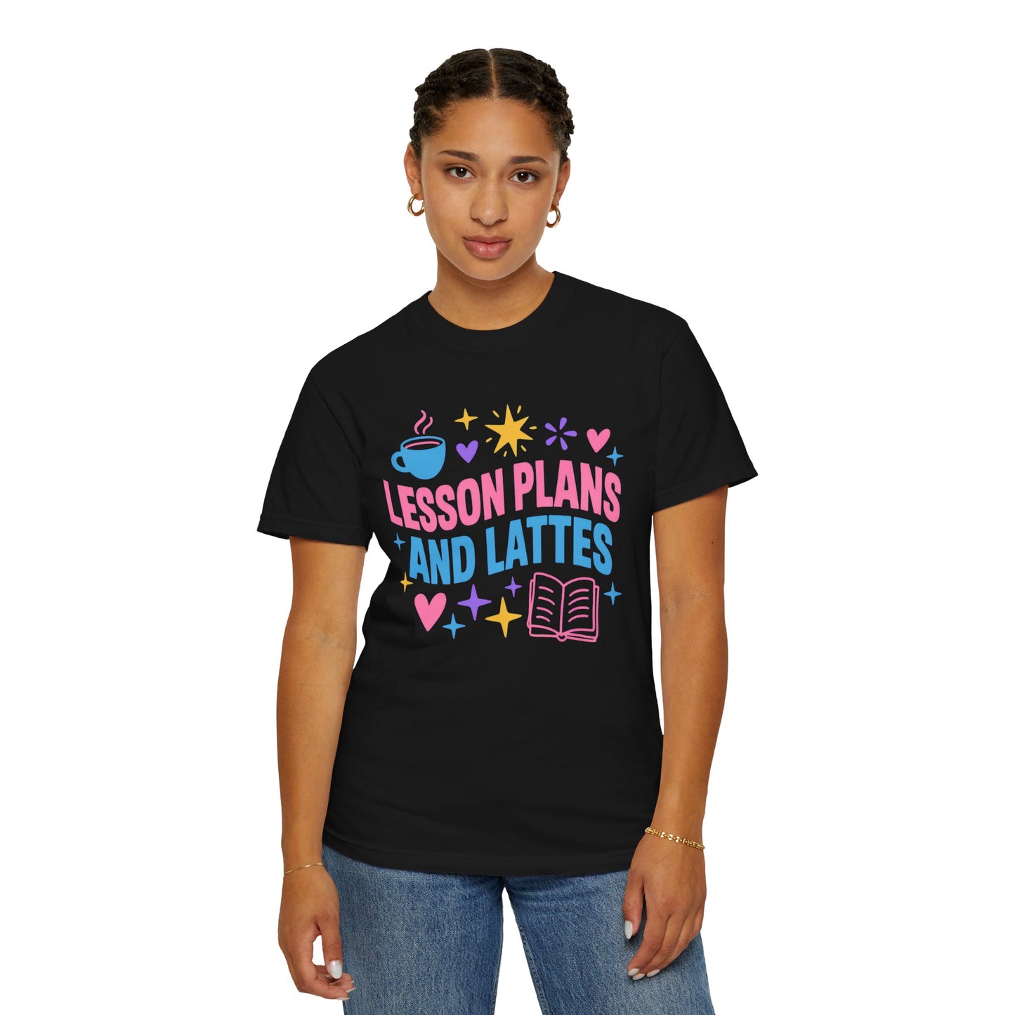 Lesson Plans and Lattes Teacher T-Shirt