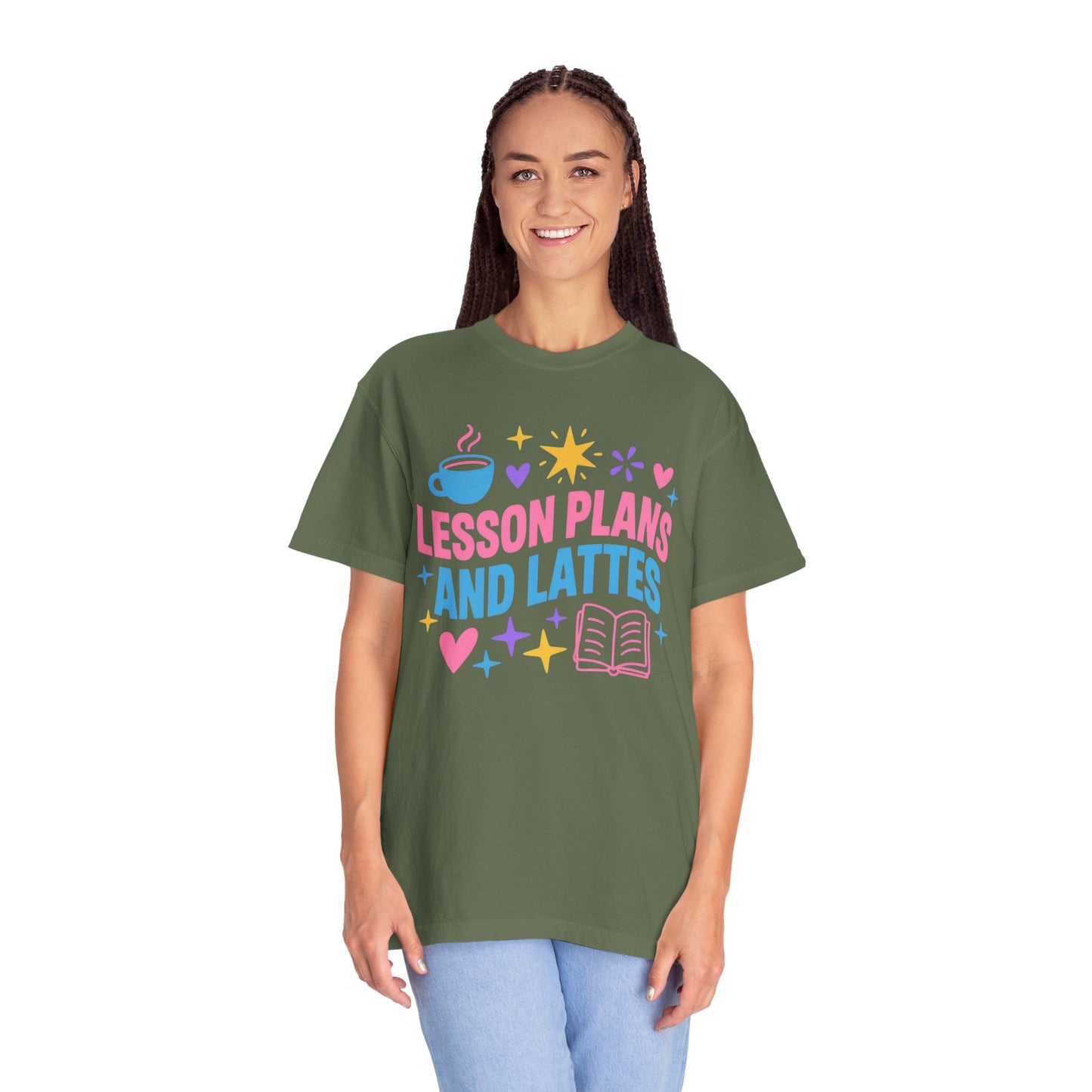 Lesson Plans and Lattes Teacher T-Shirt