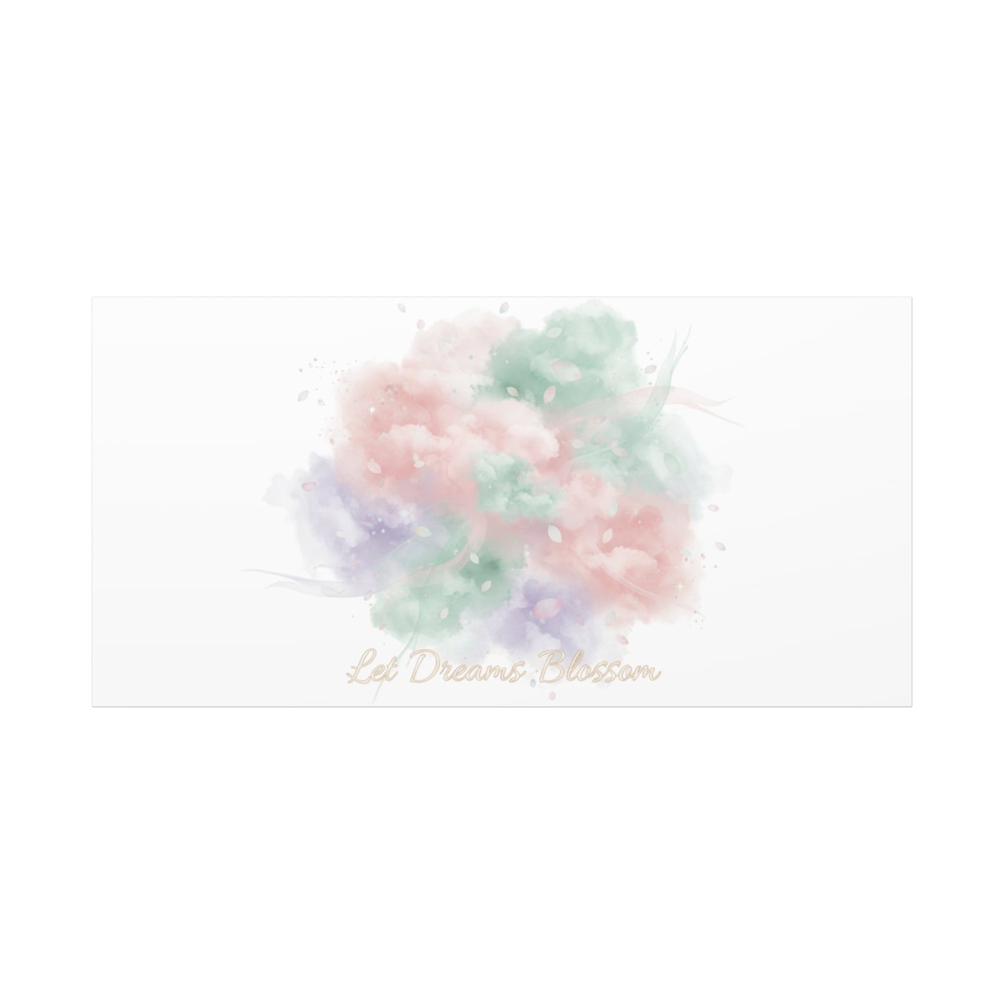 Dreamy Pastel Blossom Canvas | Matte Stretched Wall Art, pastel winter design