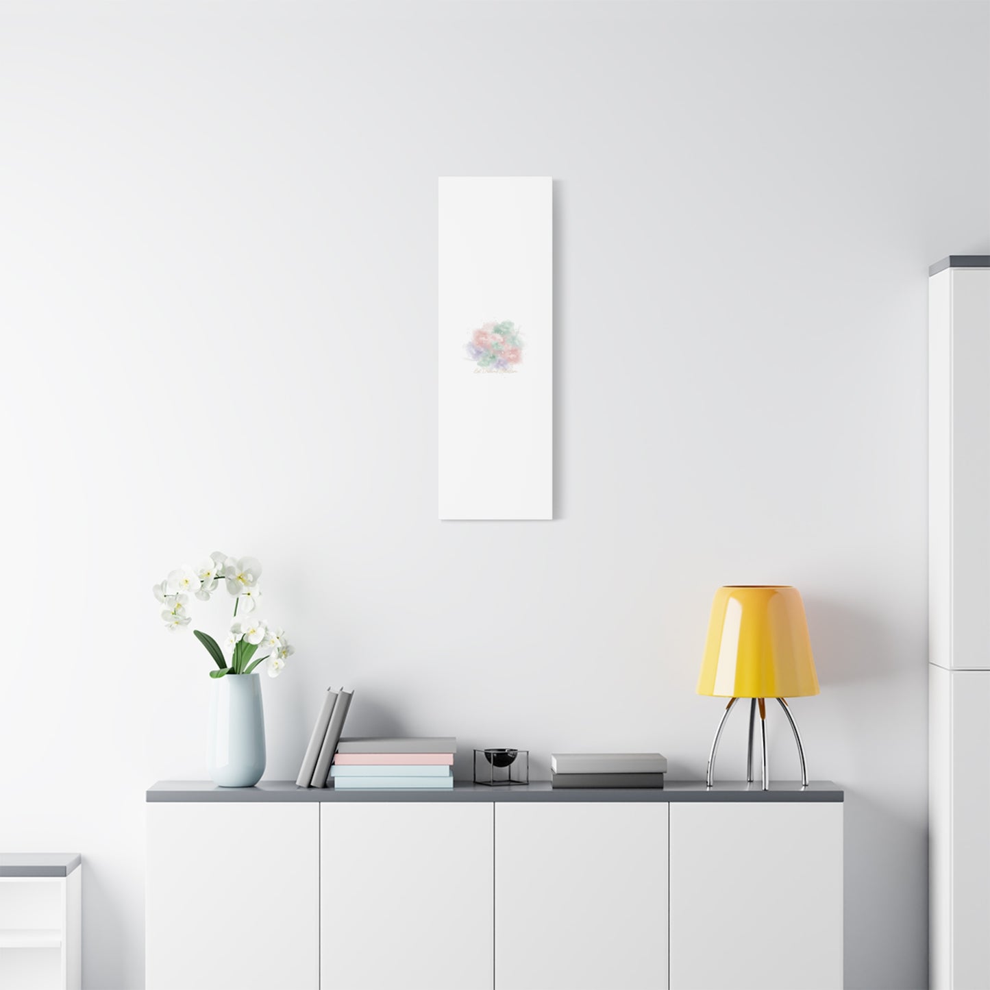 Dreamy Pastel Blossom Canvas | Matte Stretched Wall Art, pastel winter design