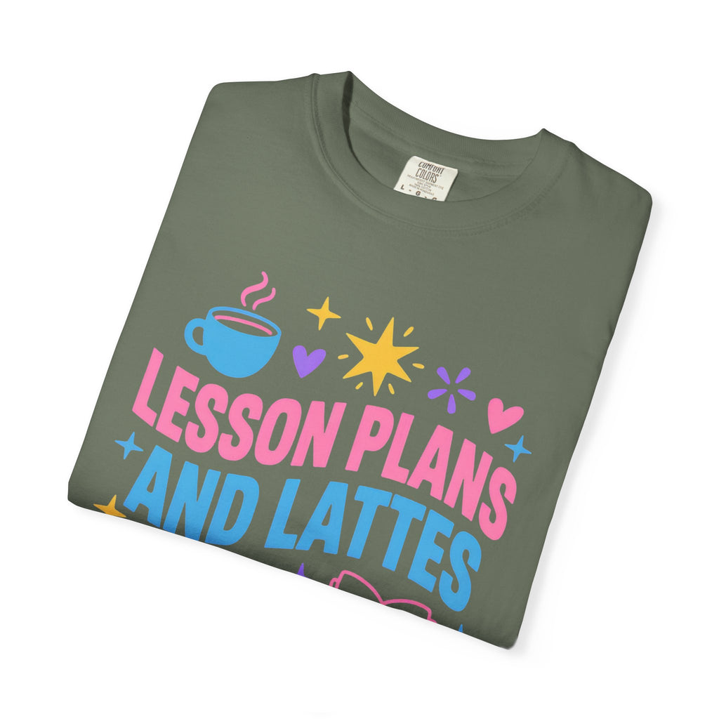 Lesson Plans and Lattes Teacher T-Shirt