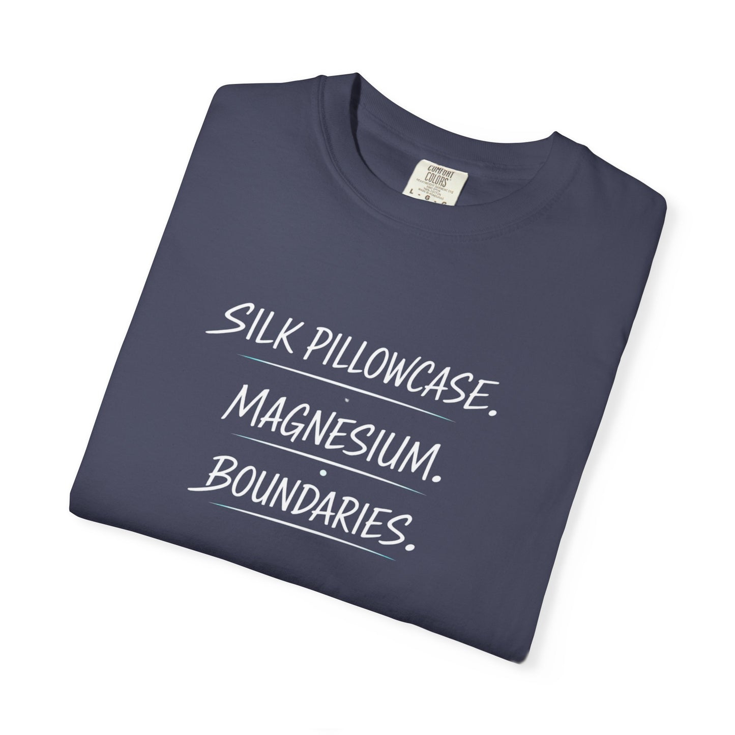 Silk Pillowcase. Magnesium. Boundaries T-Shirt