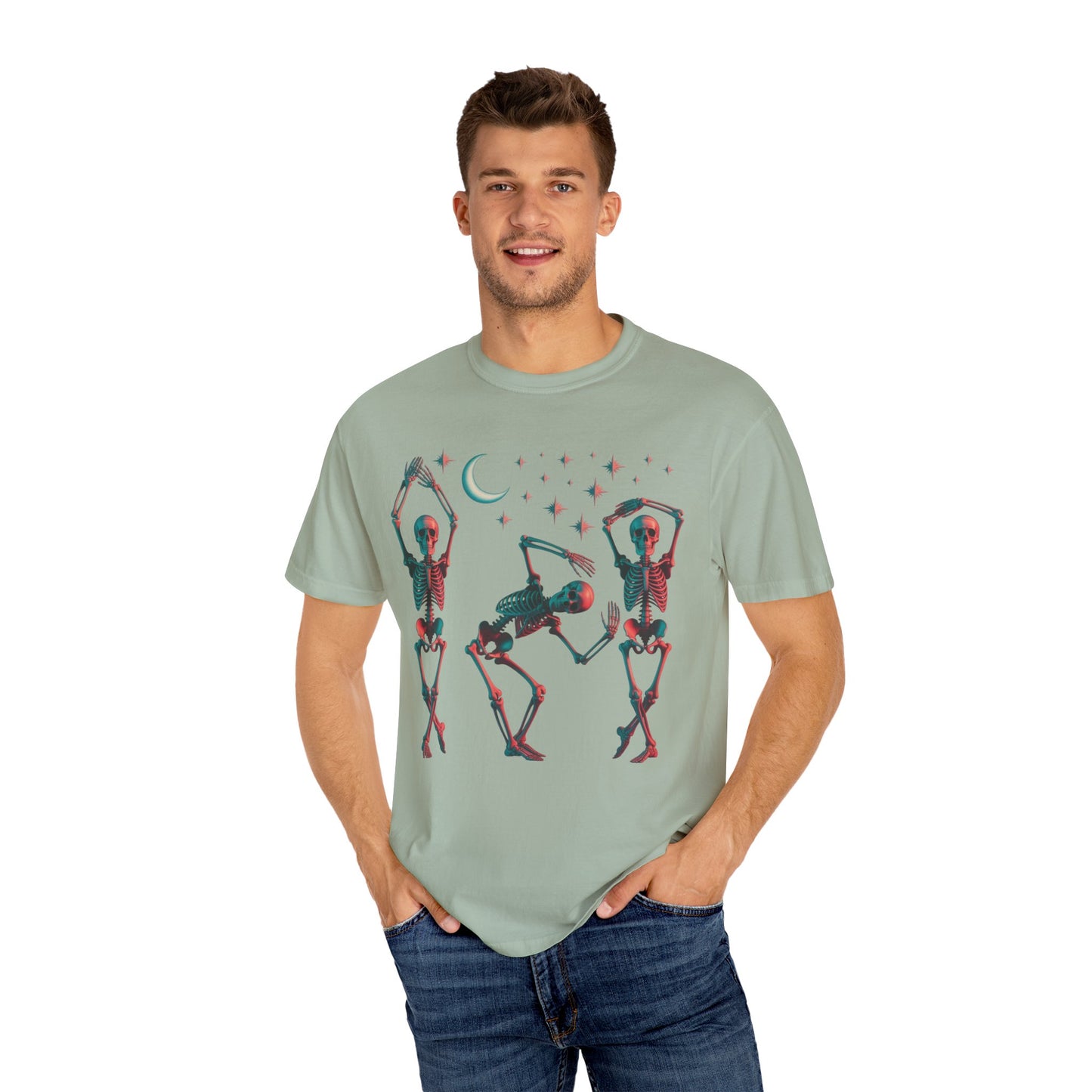 Halloween Dancing Skeletons Comfort Colors T-shirt