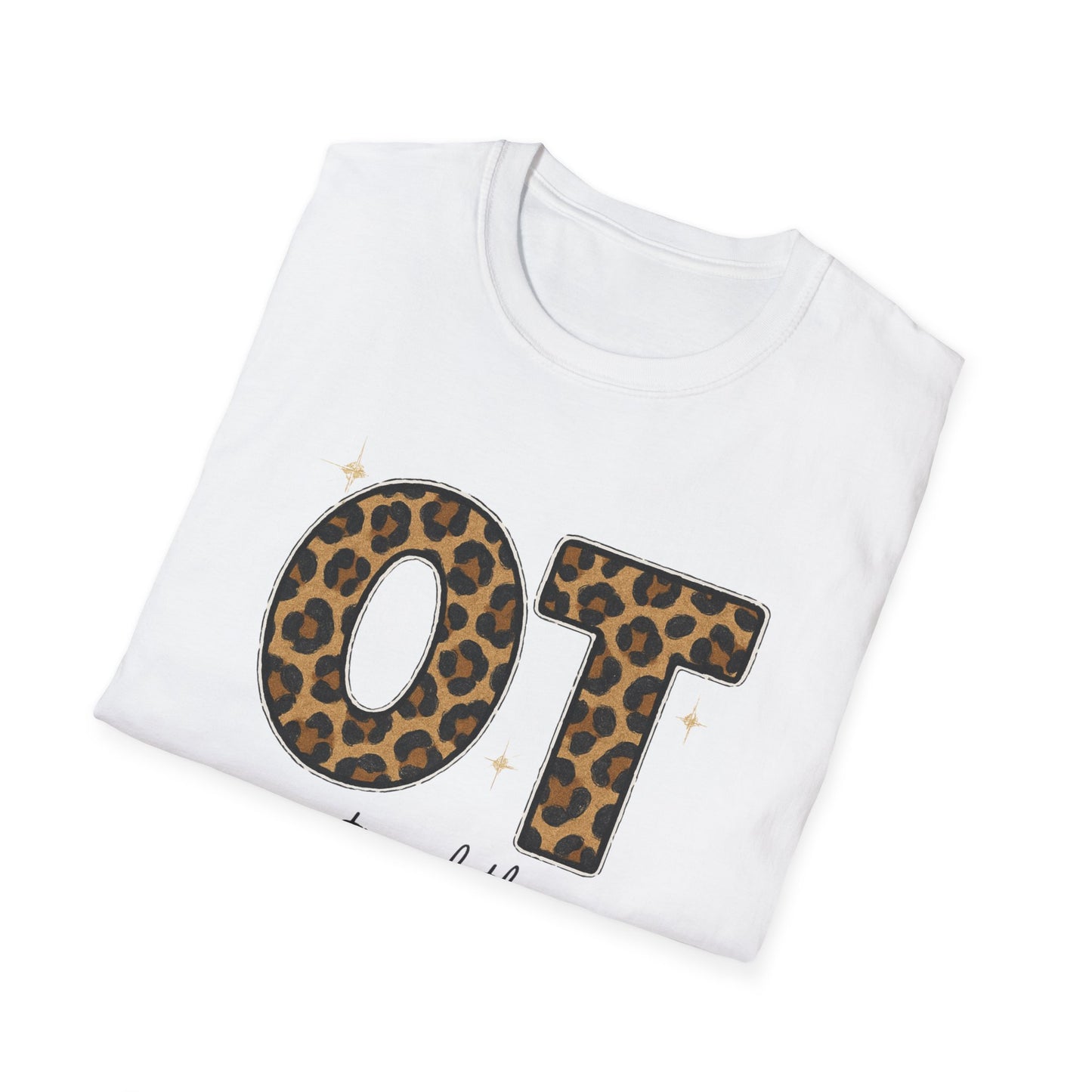OT Leopard Print Occupational Therapy T-Shirt