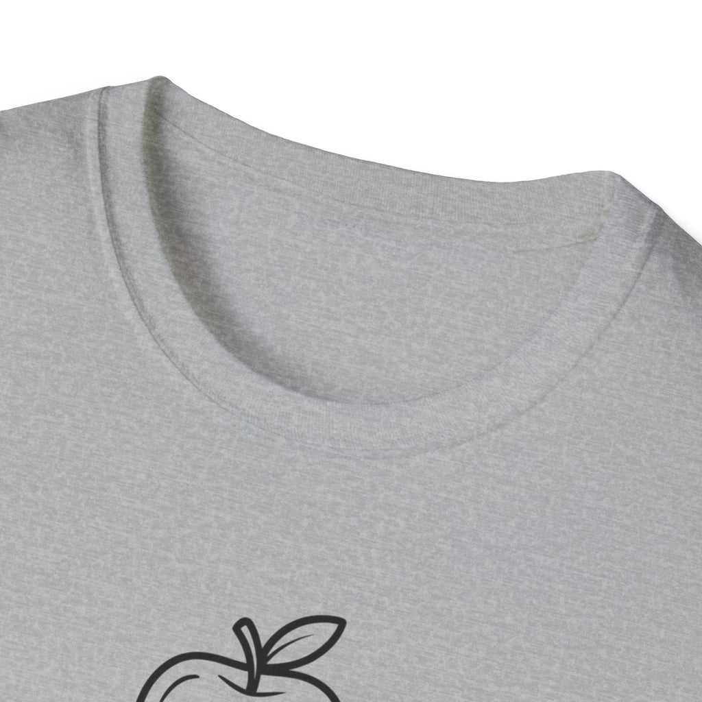 Teacher Apple Stack T‑Shirt — Minimalist Books & Apple Tee for Educators