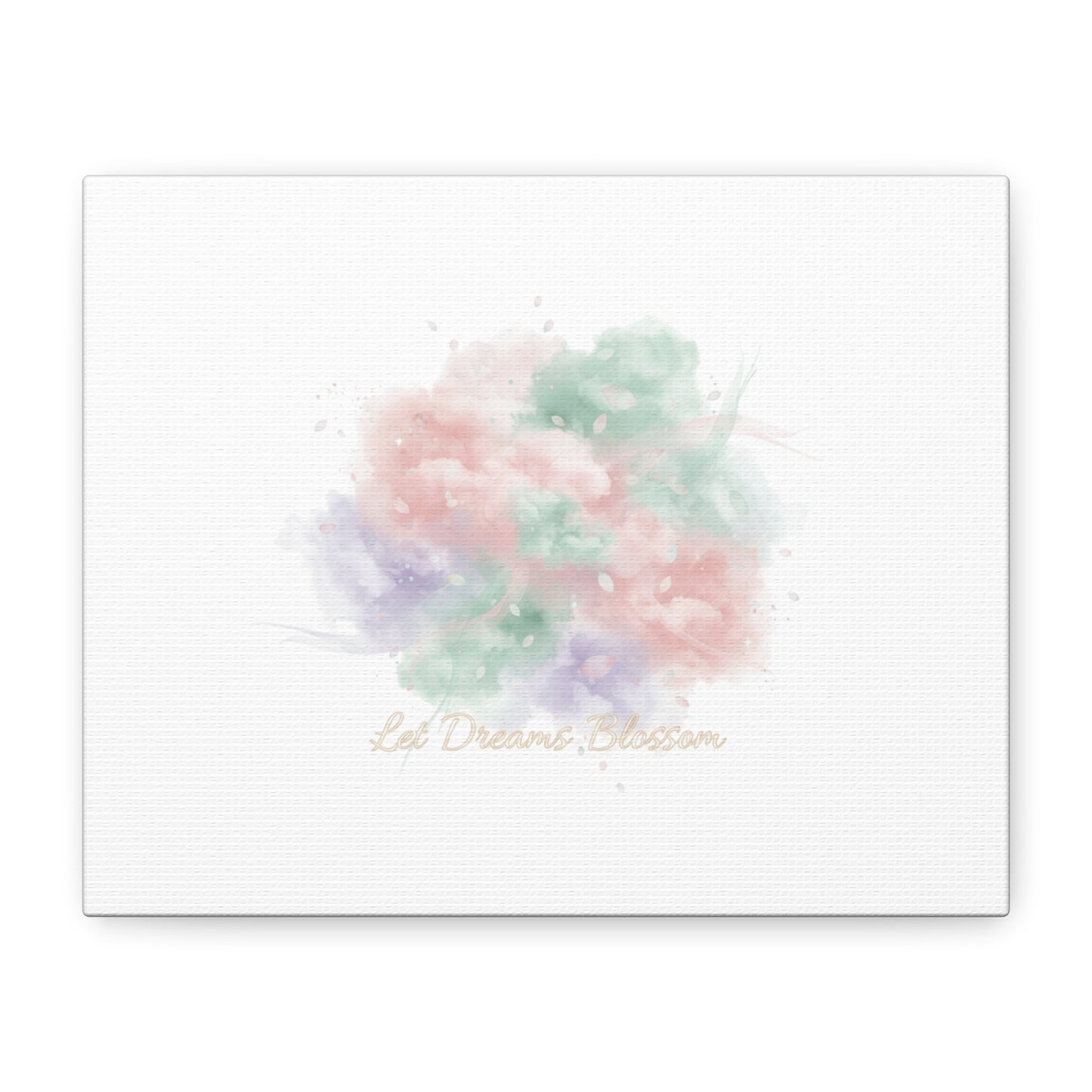 Dreamy Pastel Blossom Canvas | Matte Stretched Wall Art, pastel winter design