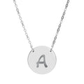 Personalized Initial Circle Necklace
