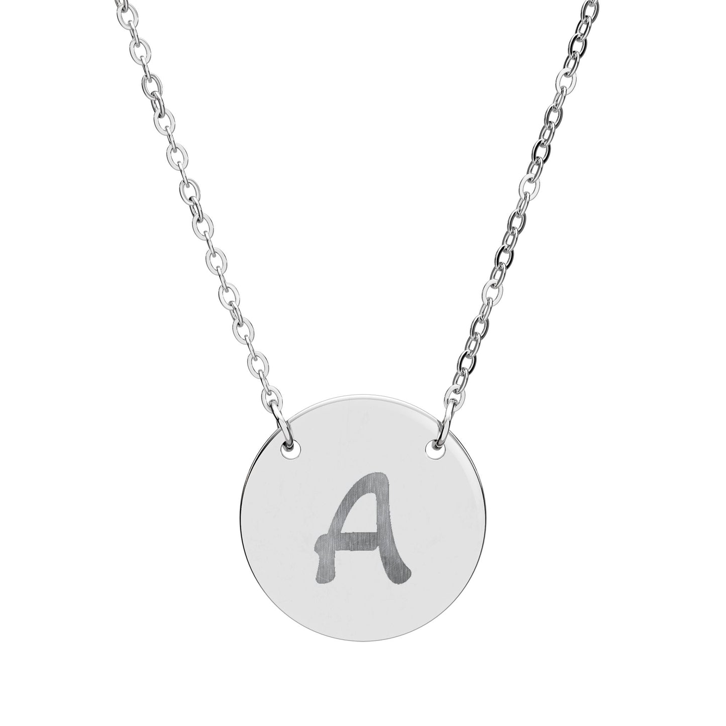 Personalized Initial Circle Necklace