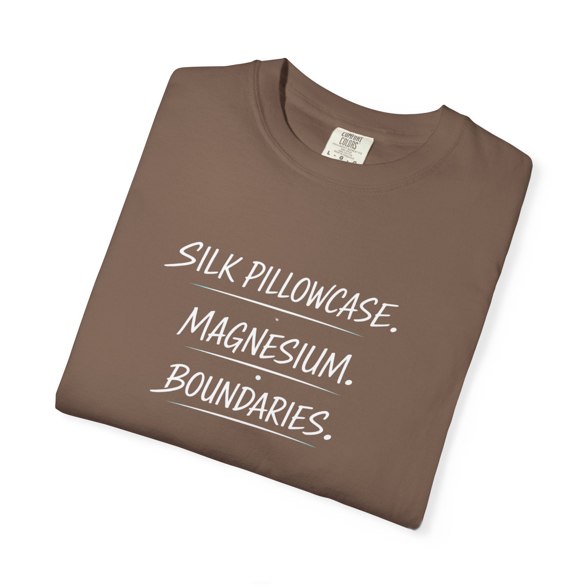 Silk Pillowcase. Magnesium. Boundaries T-Shirt